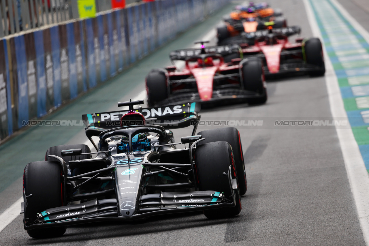 GP BRASILE, George Russell (GBR) Mercedes AMG F1 W14 leaves the pits.

03.11.2023. Formula 1 World Championship, Rd 21, Brazilian Grand Prix, Sao Paulo, Brazil, Qualifiche Day.

- www.xpbimages.com, EMail: requests@xpbimages.com © Copyright: Batchelor / XPB Images
