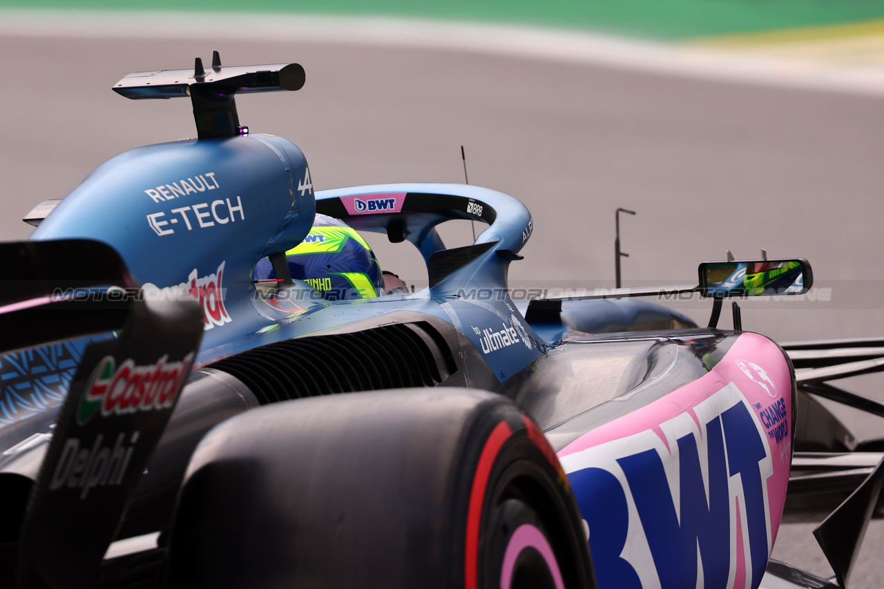 GP BRASILE, Esteban Ocon (FRA) Alpine F1 Team A523.

03.11.2023. Formula 1 World Championship, Rd 21, Brazilian Grand Prix, Sao Paulo, Brazil, Qualifiche Day.

- www.xpbimages.com, EMail: requests@xpbimages.com © Copyright: Batchelor / XPB Images
