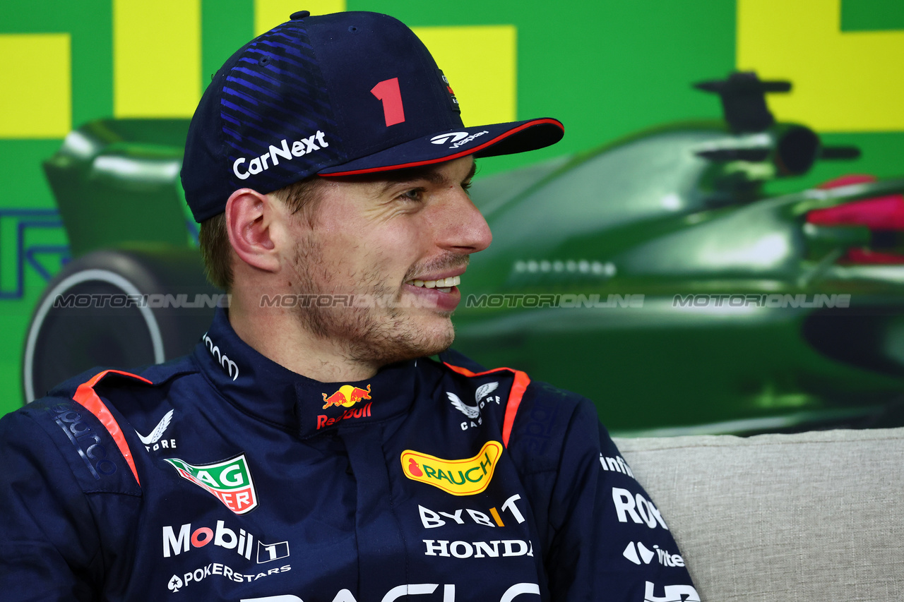 GP BRASILE, Max Verstappen (NLD) Red Bull Racing in the post qualifying FIA Press Conference.

03.11.2023. Formula 1 World Championship, Rd 21, Brazilian Grand Prix, Sao Paulo, Brazil, Qualifiche Day.

- www.xpbimages.com, EMail: requests@xpbimages.com © Copyright: Batchelor / XPB Images
