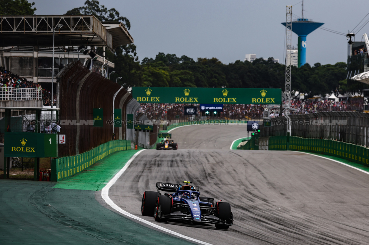 GP BRASILE, Logan Sargeant (USA), Williams F1 Team  
03.11.2023. Formula 1 World Championship, Rd 21, Brazilian Grand Prix, Sao Paulo, Brazil, Qualifiche Day.
- www.xpbimages.com, EMail: requests@xpbimages.com © Copyright: Charniaux / XPB Images