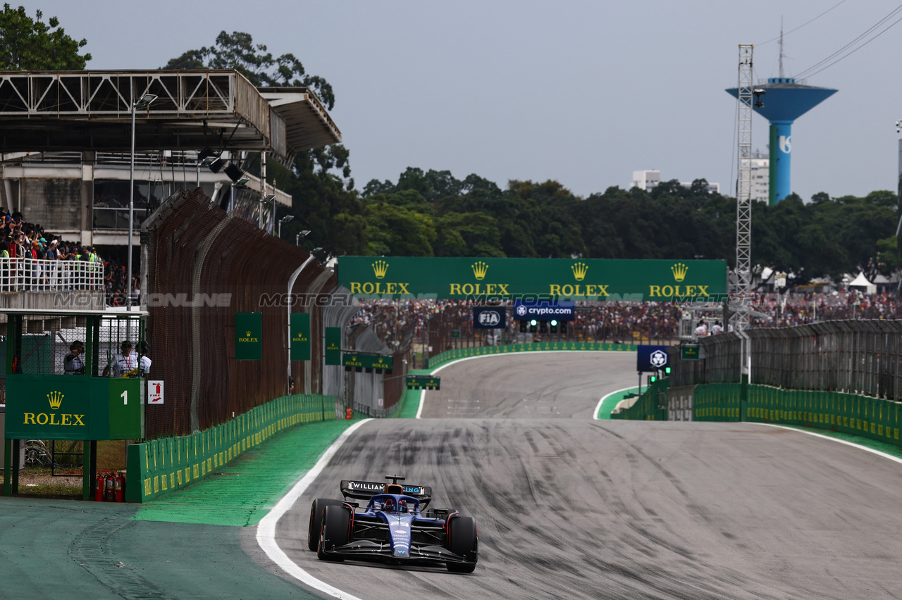GP BRASILE, Alex Albon (THA), Williams F1 Team 
03.11.2023. Formula 1 World Championship, Rd 21, Brazilian Grand Prix, Sao Paulo, Brazil, Qualifiche Day.
- www.xpbimages.com, EMail: requests@xpbimages.com © Copyright: Charniaux / XPB Images