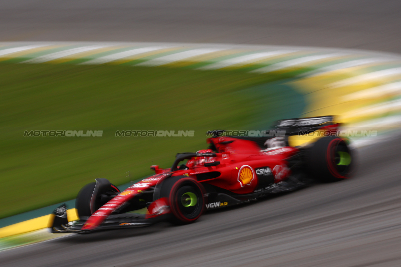 GP BRASILE, Charles Leclerc (MON) Ferrari SF-23.

03.11.2023. Formula 1 World Championship, Rd 21, Brazilian Grand Prix, Sao Paulo, Brazil, Qualifiche Day.

 - www.xpbimages.com, EMail: requests@xpbimages.com © Copyright: Coates / XPB Images