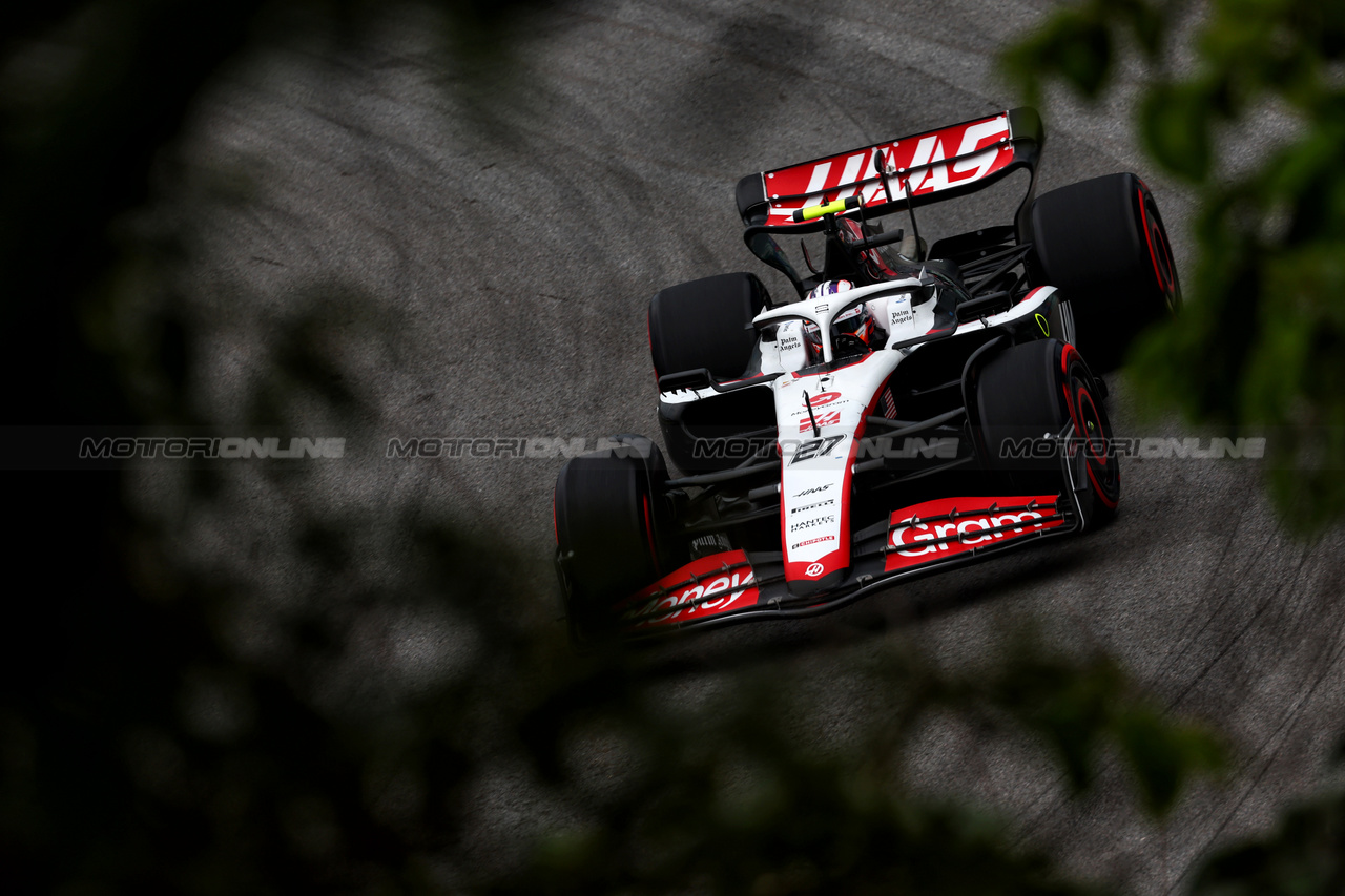 GP BRASILE, Nico Hulkenberg (GER) Haas VF-23.

03.11.2023. Formula 1 World Championship, Rd 21, Brazilian Grand Prix, Sao Paulo, Brazil, Qualifiche Day.

 - www.xpbimages.com, EMail: requests@xpbimages.com © Copyright: Coates / XPB Images