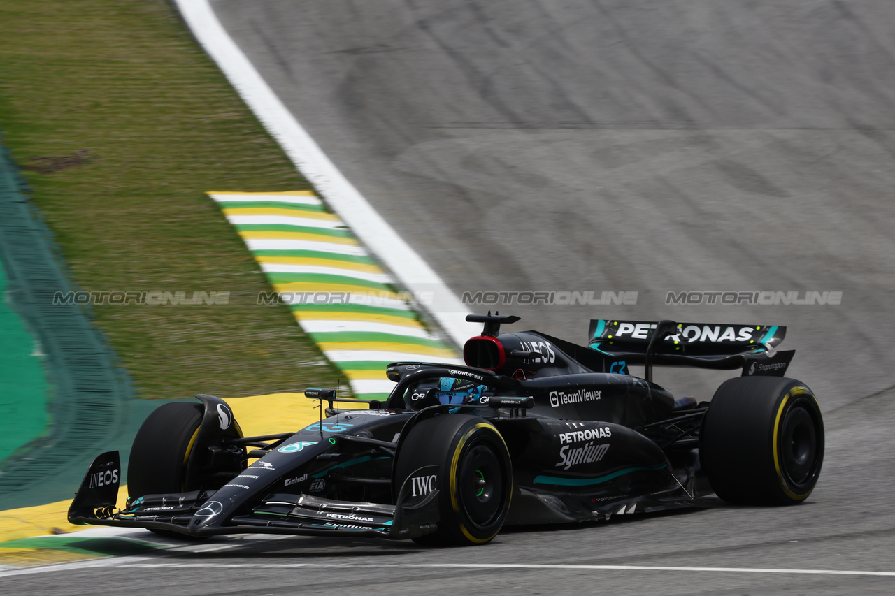 GP BRASILE, George Russell (GBR) Mercedes AMG F1 W14.

03.11.2023. Formula 1 World Championship, Rd 21, Brazilian Grand Prix, Sao Paulo, Brazil, Qualifiche Day.

- www.xpbimages.com, EMail: requests@xpbimages.com © Copyright: Batchelor / XPB Images
