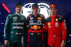 GP BRASILE, Qualifiche top three in parc ferme Lance Stroll (CDN) Aston Martin F1 Team AMR23, third; Max Verstappen (NLD) Red Bull Racing, pole position; Charles Leclerc (MON) Ferrari, second.
03.11.2023. Formula 1 World Championship, Rd 21, Brazilian Grand Prix, Sao Paulo, Brazil, Qualifiche Day.
- www.xpbimages.com, EMail: requests@xpbimages.com © Copyright: Batchelor / XPB Images