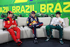 GP BRASILE, (L to R): Charles Leclerc (MON) Ferrari; Max Verstappen (NLD) Red Bull Racing; e Lance Stroll (CDN) Aston Martin F1 Team, in the post qualifying FIA Press Conference.
03.11.2023. Formula 1 World Championship, Rd 21, Brazilian Grand Prix, Sao Paulo, Brazil, Qualifiche Day.
- www.xpbimages.com, EMail: requests@xpbimages.com © Copyright: Batchelor / XPB Images