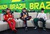 GP BRASILE, (L to R): Charles Leclerc (MON) Ferrari; Max Verstappen (NLD) Red Bull Racing; e Lance Stroll (CDN) Aston Martin F1 Team, in the post qualifying FIA Press Conference.
03.11.2023. Formula 1 World Championship, Rd 21, Brazilian Grand Prix, Sao Paulo, Brazil, Qualifiche Day.
- www.xpbimages.com, EMail: requests@xpbimages.com © Copyright: Batchelor / XPB Images
