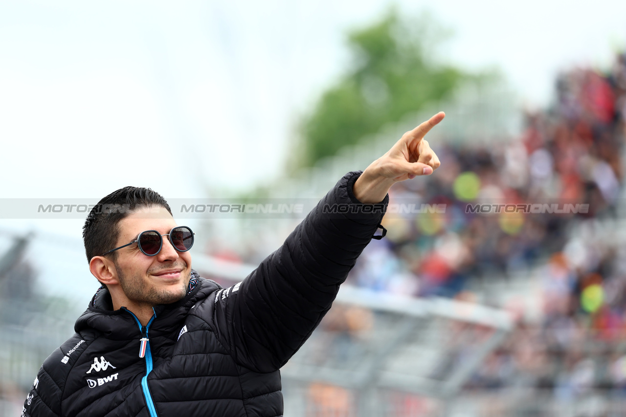 GP CANADA, Esteban Ocon (FRA) Alpine F1 Team on the drivers' parade.

18.06.2023. Formula 1 World Championship, Rd 9, Canadian Grand Prix, Montreal, Canada, Gara Day.

 - www.xpbimages.com, EMail: requests@xpbimages.com © Copyright: Coates / XPB Images