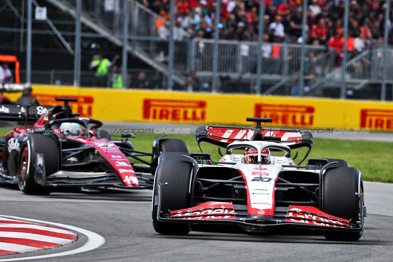 GP CANADA, Kevin Magnussen (DEN) Haas VF-23.

18.06.2023. Formula 1 World Championship, Rd 9, Canadian Grand Prix, Montreal, Canada, Gara Day.

- www.xpbimages.com, EMail: requests@xpbimages.com © Copyright: Batchelor / XPB Images