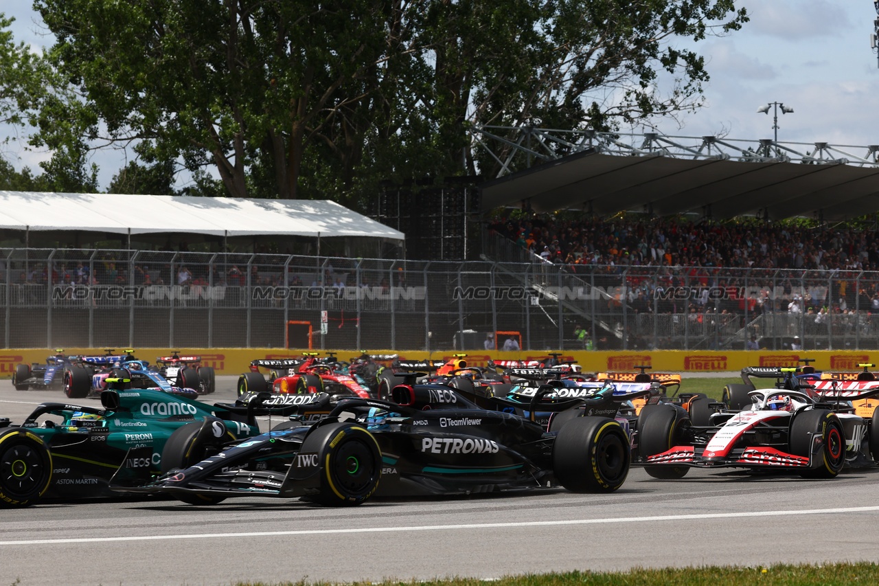 GP CANADA, George Russell (GBR) Mercedes AMG F1 W14 at the partenza of the race.

18.06.2023. Formula 1 World Championship, Rd 9, Canadian Grand Prix, Montreal, Canada, Gara Day.

- www.xpbimages.com, EMail: requests@xpbimages.com © Copyright: Batchelor / XPB Images