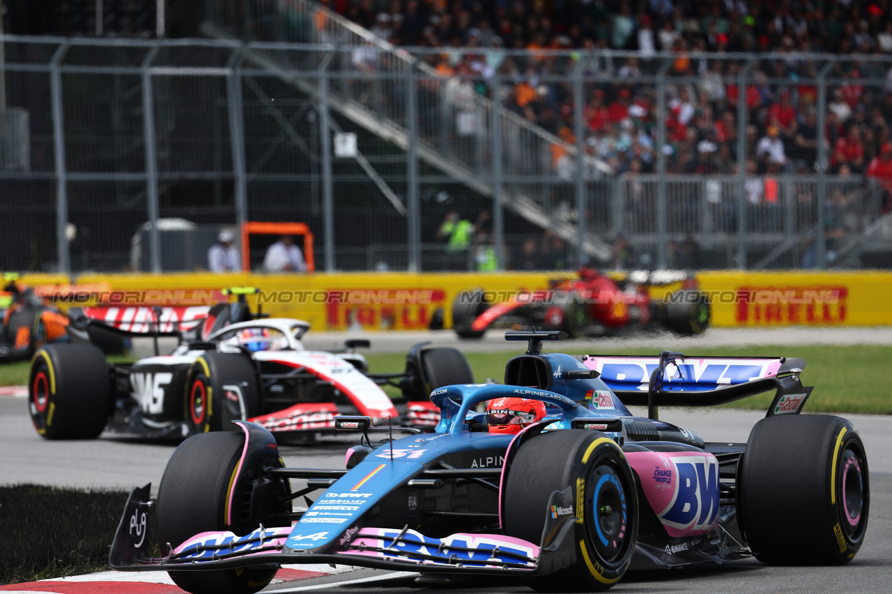 GP CANADA, Esteban Ocon (FRA) Alpine F1 Team A523.

18.06.2023. Formula 1 World Championship, Rd 9, Canadian Grand Prix, Montreal, Canada, Gara Day.

- www.xpbimages.com, EMail: requests@xpbimages.com © Copyright: Batchelor / XPB Images