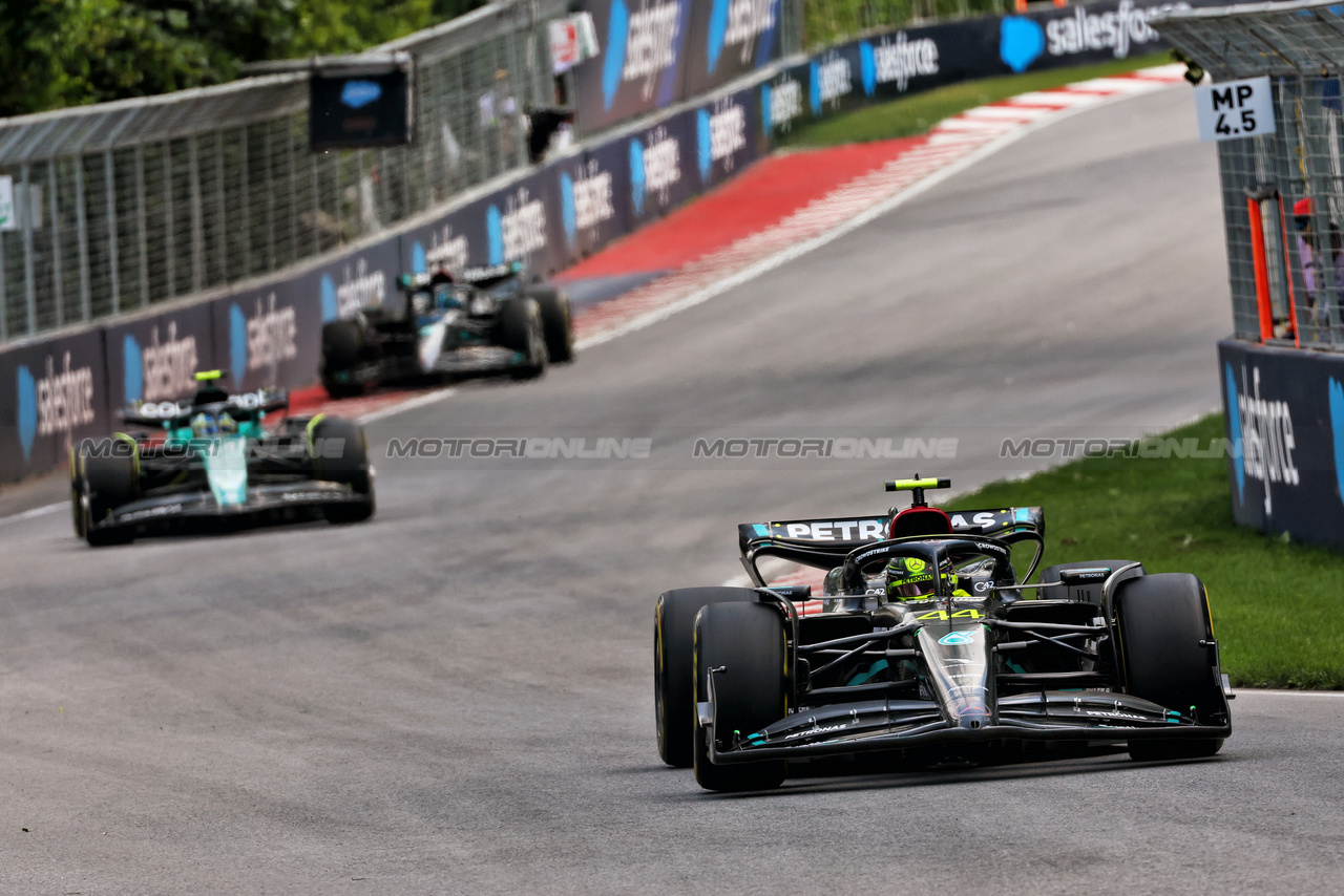 GP CANADA, Lewis Hamilton (GBR) Mercedes AMG F1 W14.

18.06.2023. Formula 1 World Championship, Rd 9, Canadian Grand Prix, Montreal, Canada, Gara Day.

 - www.xpbimages.com, EMail: requests@xpbimages.com © Copyright: Coates / XPB Images