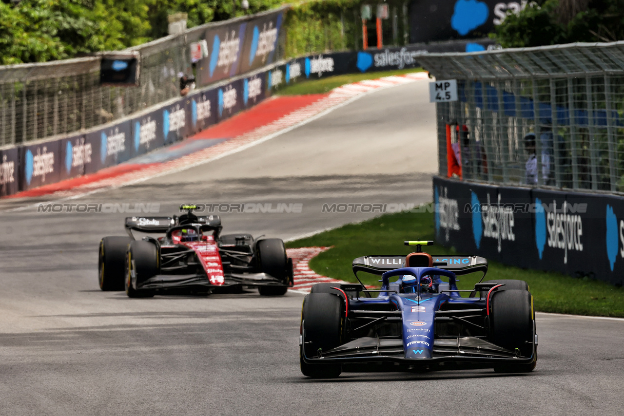GP CANADA, Logan Sargeant (USA) Williams Racing FW45.

18.06.2023. Formula 1 World Championship, Rd 9, Canadian Grand Prix, Montreal, Canada, Gara Day.

 - www.xpbimages.com, EMail: requests@xpbimages.com © Copyright: Coates / XPB Images