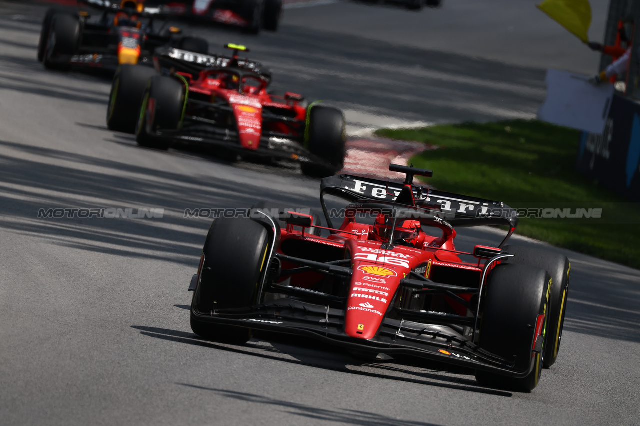 GP CANADA, Charles Leclerc (MON) Ferrari SF-23.

18.06.2023. Formula 1 World Championship, Rd 9, Canadian Grand Prix, Montreal, Canada, Gara Day.

 - www.xpbimages.com, EMail: requests@xpbimages.com © Copyright: Coates / XPB Images