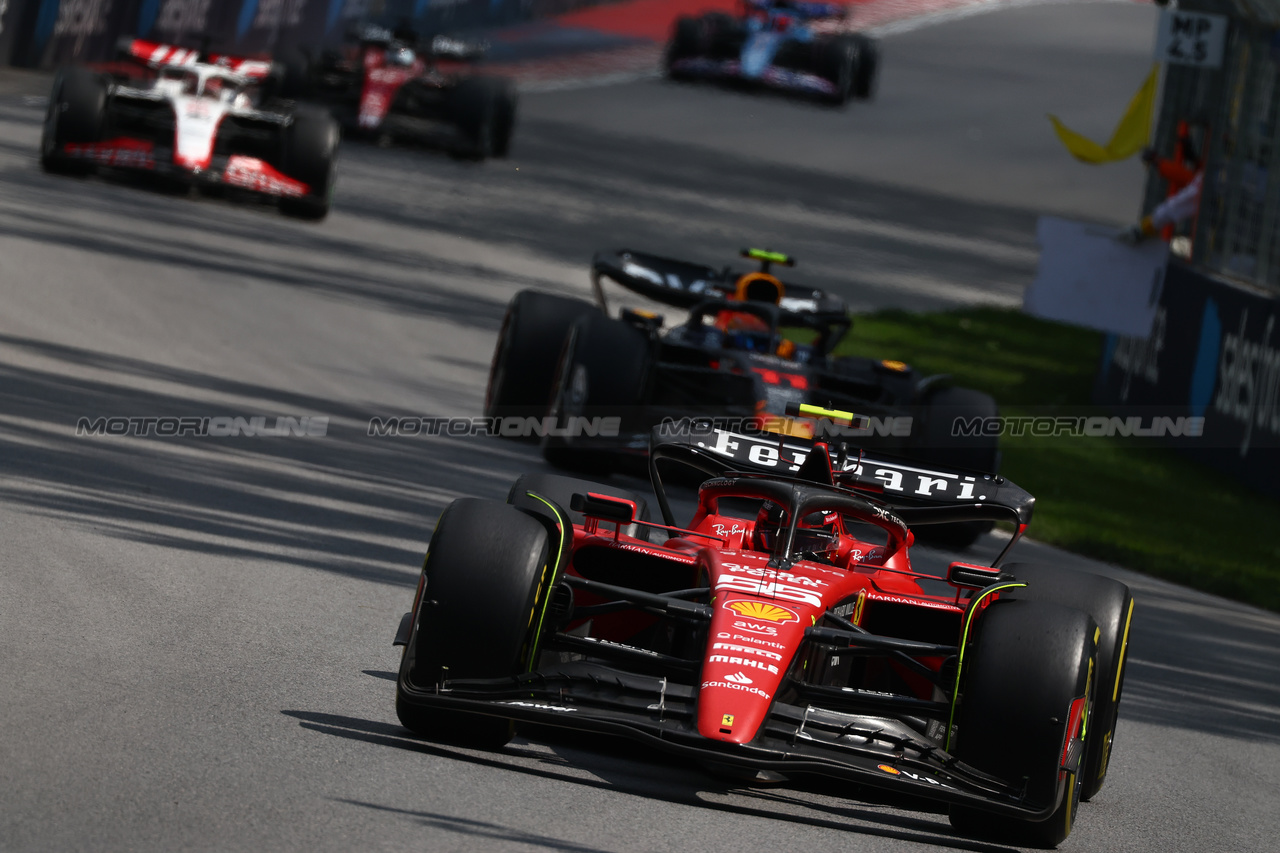 GP CANADA, Carlos Sainz Jr (ESP) Ferrari SF-23.

18.06.2023. Formula 1 World Championship, Rd 9, Canadian Grand Prix, Montreal, Canada, Gara Day.

 - www.xpbimages.com, EMail: requests@xpbimages.com © Copyright: Coates / XPB Images