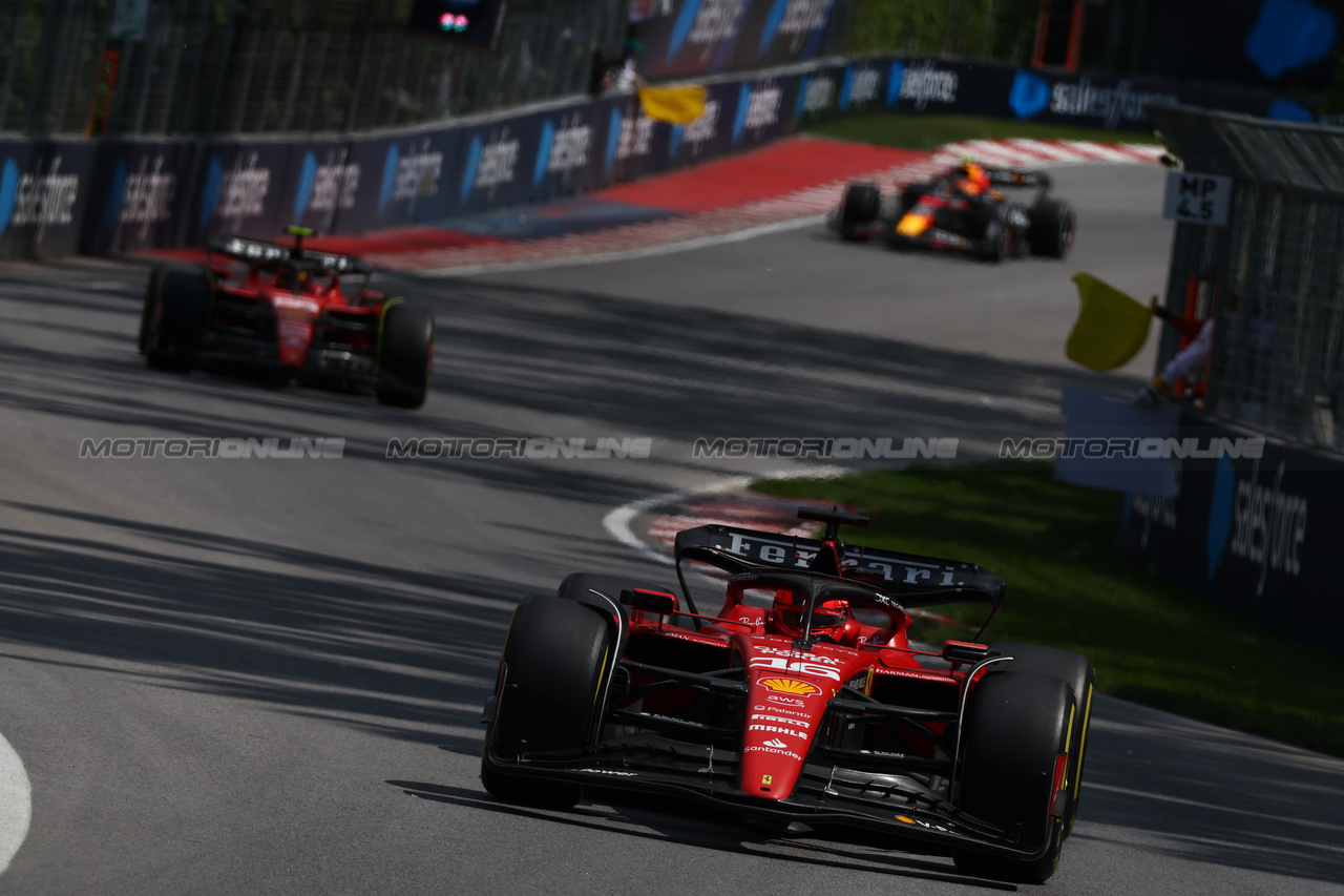 GP CANADA, Charles Leclerc (MON) Ferrari SF-23.

18.06.2023. Formula 1 World Championship, Rd 9, Canadian Grand Prix, Montreal, Canada, Gara Day.

 - www.xpbimages.com, EMail: requests@xpbimages.com © Copyright: Coates / XPB Images