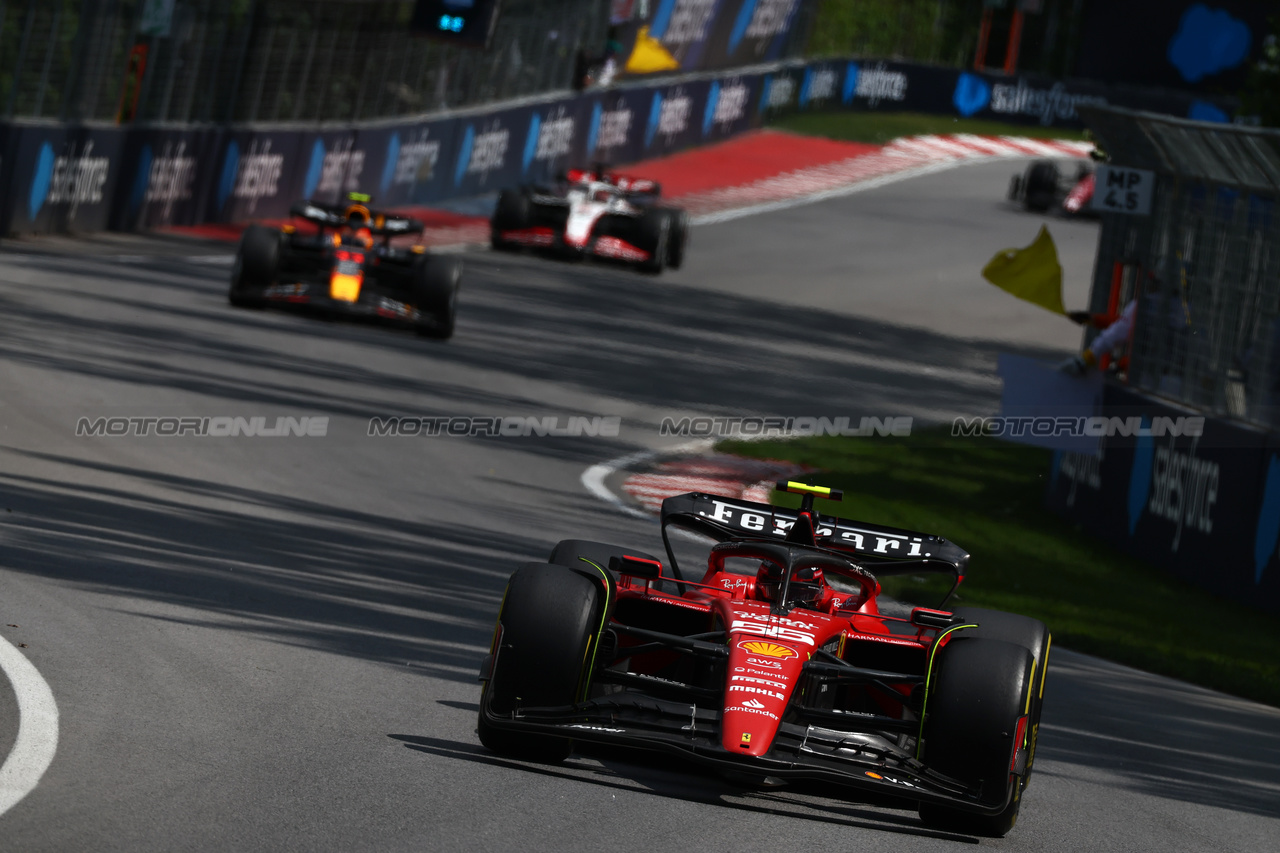 GP CANADA, Carlos Sainz Jr (ESP) Ferrari SF-23.

18.06.2023. Formula 1 World Championship, Rd 9, Canadian Grand Prix, Montreal, Canada, Gara Day.

 - www.xpbimages.com, EMail: requests@xpbimages.com © Copyright: Coates / XPB Images