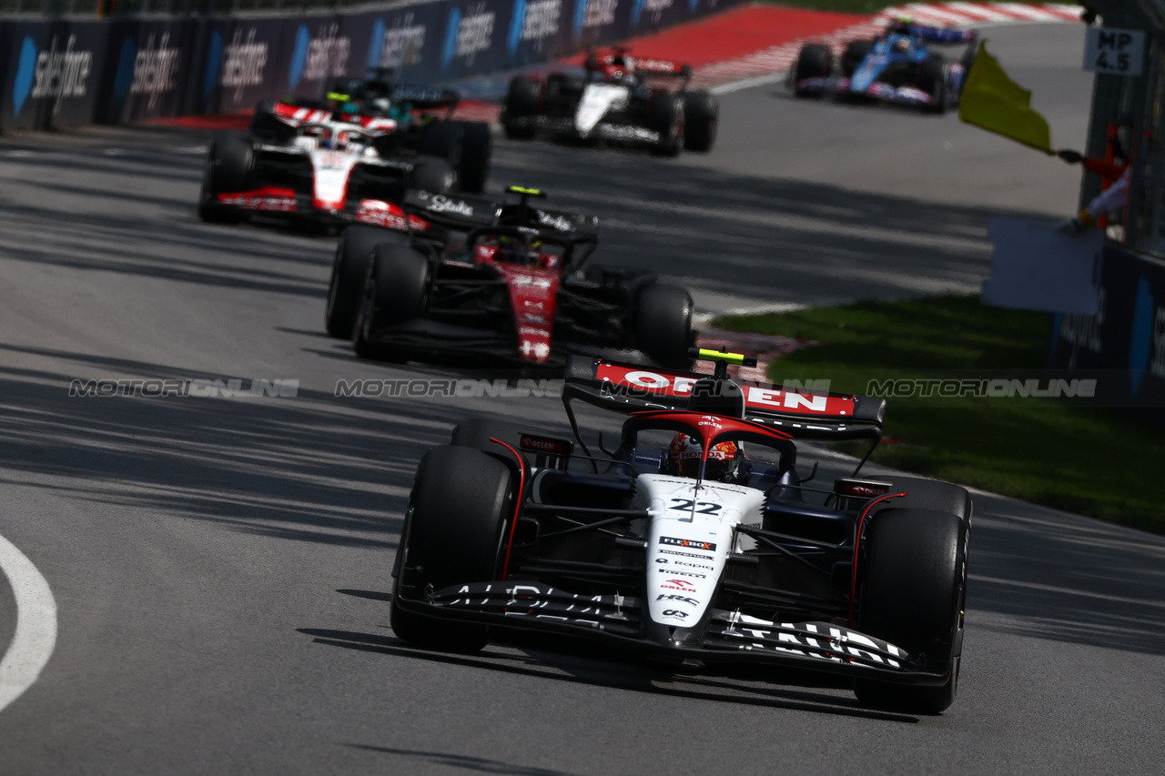GP CANADA, Yuki Tsunoda (JPN) AlphaTauri AT04.

18.06.2023. Formula 1 World Championship, Rd 9, Canadian Grand Prix, Montreal, Canada, Gara Day.

 - www.xpbimages.com, EMail: requests@xpbimages.com © Copyright: Coates / XPB Images