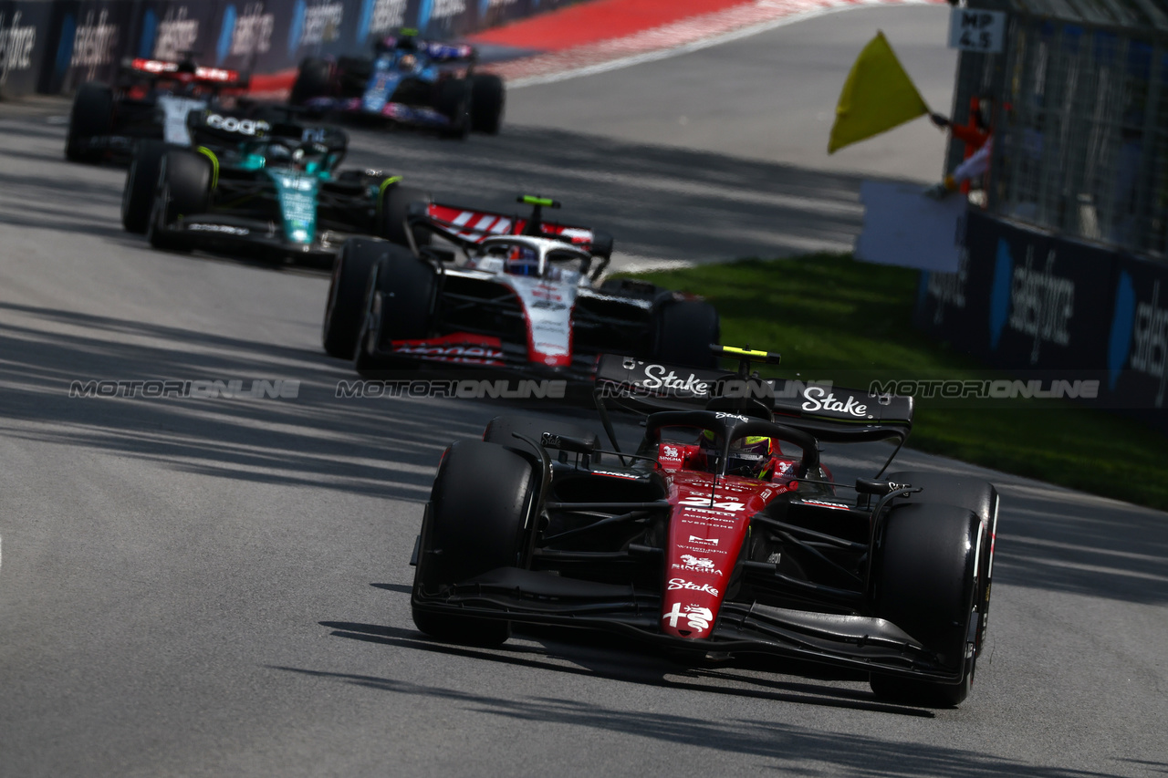 GP CANADA, Zhou Guanyu (CHN) Alfa Romeo F1 Team C43.

18.06.2023. Formula 1 World Championship, Rd 9, Canadian Grand Prix, Montreal, Canada, Gara Day.

 - www.xpbimages.com, EMail: requests@xpbimages.com © Copyright: Coates / XPB Images