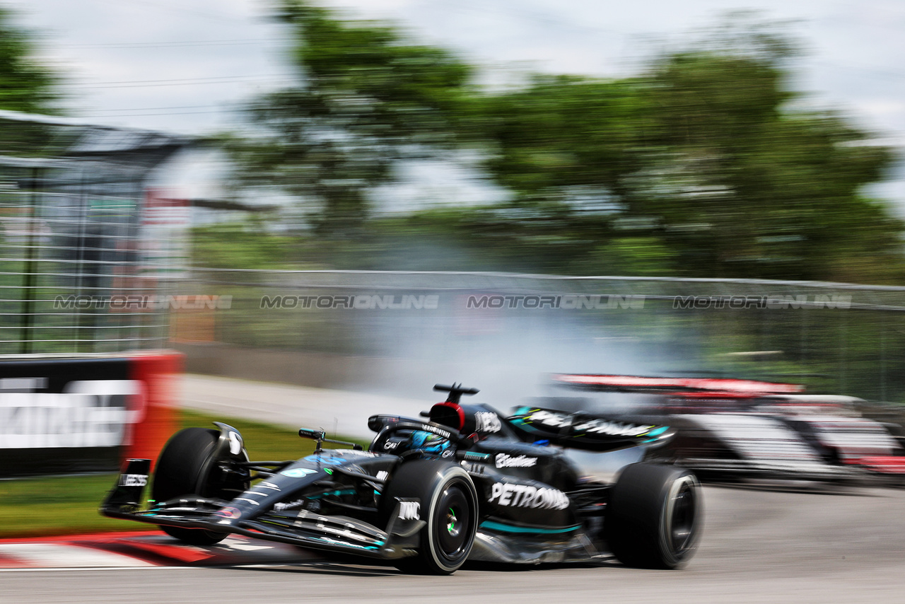 GP CANADA, George Russell (GBR) Mercedes AMG F1 W14.

18.06.2023. Formula 1 World Championship, Rd 9, Canadian Grand Prix, Montreal, Canada, Gara Day.

 - www.xpbimages.com, EMail: requests@xpbimages.com © Copyright: Coates / XPB Images