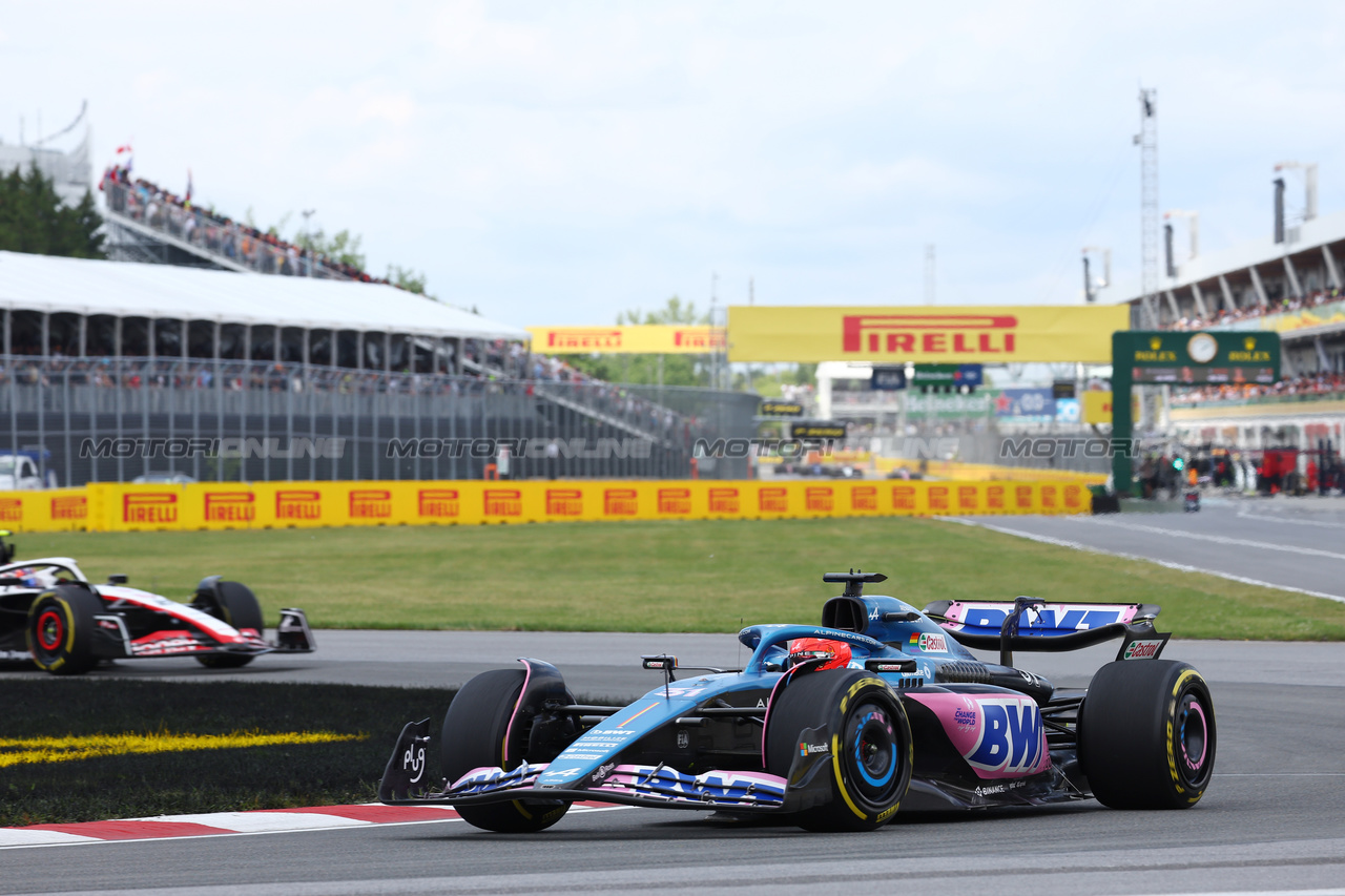 GP CANADA, Esteban Ocon (FRA) Alpine F1 Team A523.

18.06.2023. Formula 1 World Championship, Rd 9, Canadian Grand Prix, Montreal, Canada, Gara Day.

- www.xpbimages.com, EMail: requests@xpbimages.com © Copyright: Batchelor / XPB Images