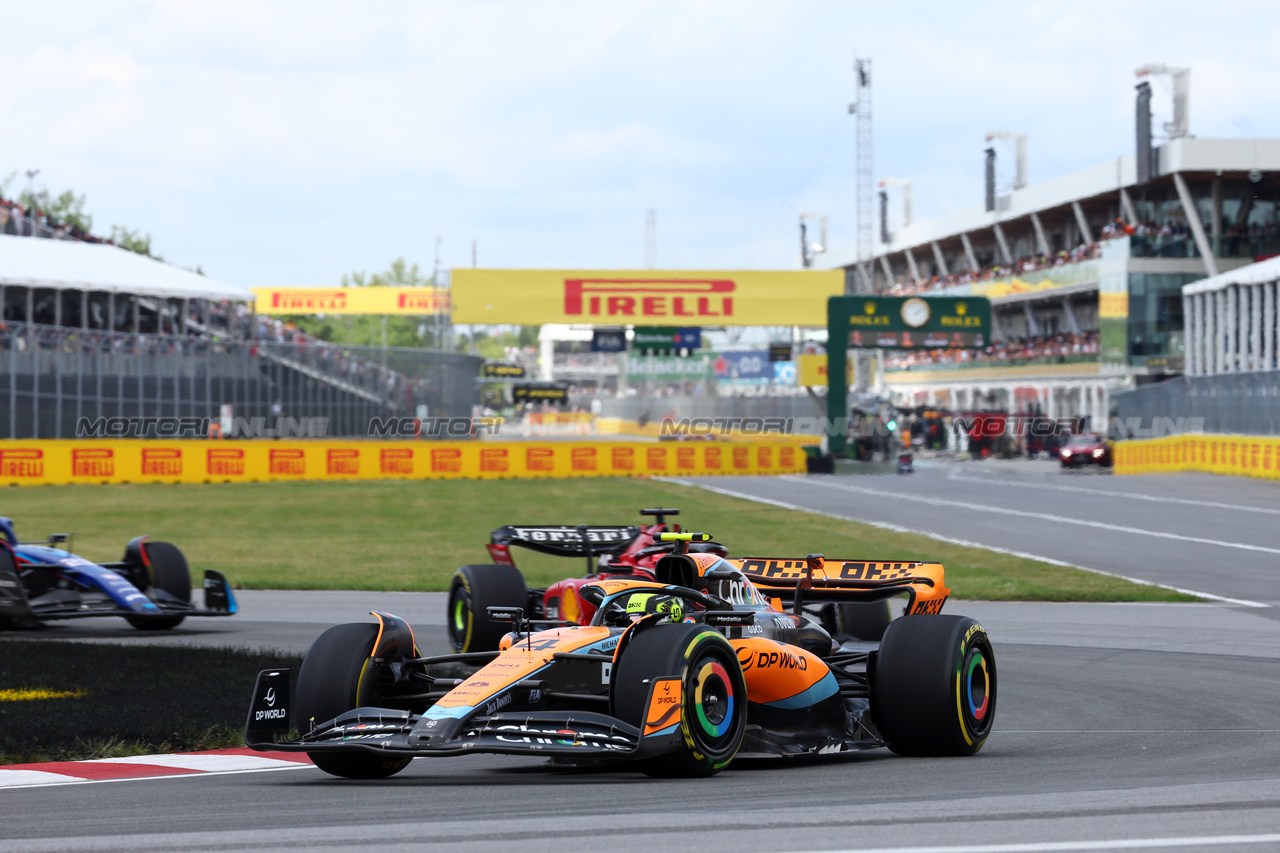GP CANADA, Lando Norris (GBR) McLaren MCL60.

18.06.2023. Formula 1 World Championship, Rd 9, Canadian Grand Prix, Montreal, Canada, Gara Day.

- www.xpbimages.com, EMail: requests@xpbimages.com © Copyright: Batchelor / XPB Images