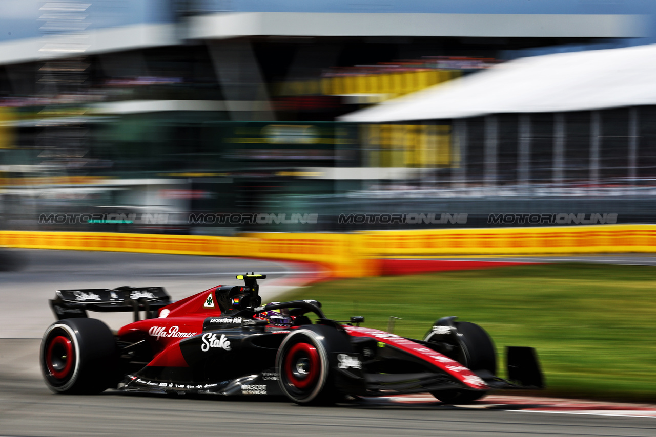 GP CANADA, Zhou Guanyu (CHN) Alfa Romeo F1 Team C43.

18.06.2023. Formula 1 World Championship, Rd 9, Canadian Grand Prix, Montreal, Canada, Gara Day.

- www.xpbimages.com, EMail: requests@xpbimages.com © Copyright: Charniaux / XPB Images