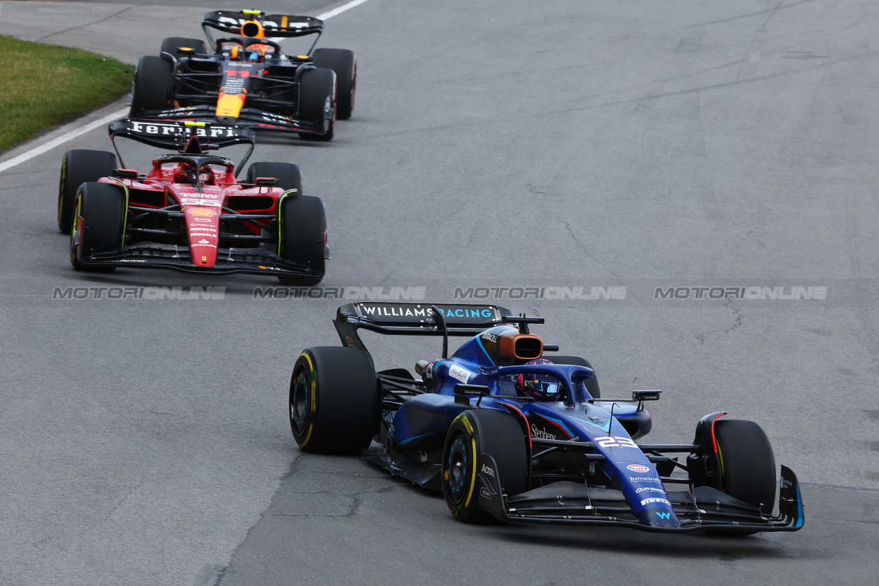 GP CANADA, Alexander Albon (THA) Williams Racing FW45.

18.06.2023. Formula 1 World Championship, Rd 9, Canadian Grand Prix, Montreal, Canada, Gara Day.

- www.xpbimages.com, EMail: requests@xpbimages.com © Copyright: Charniaux / XPB Images