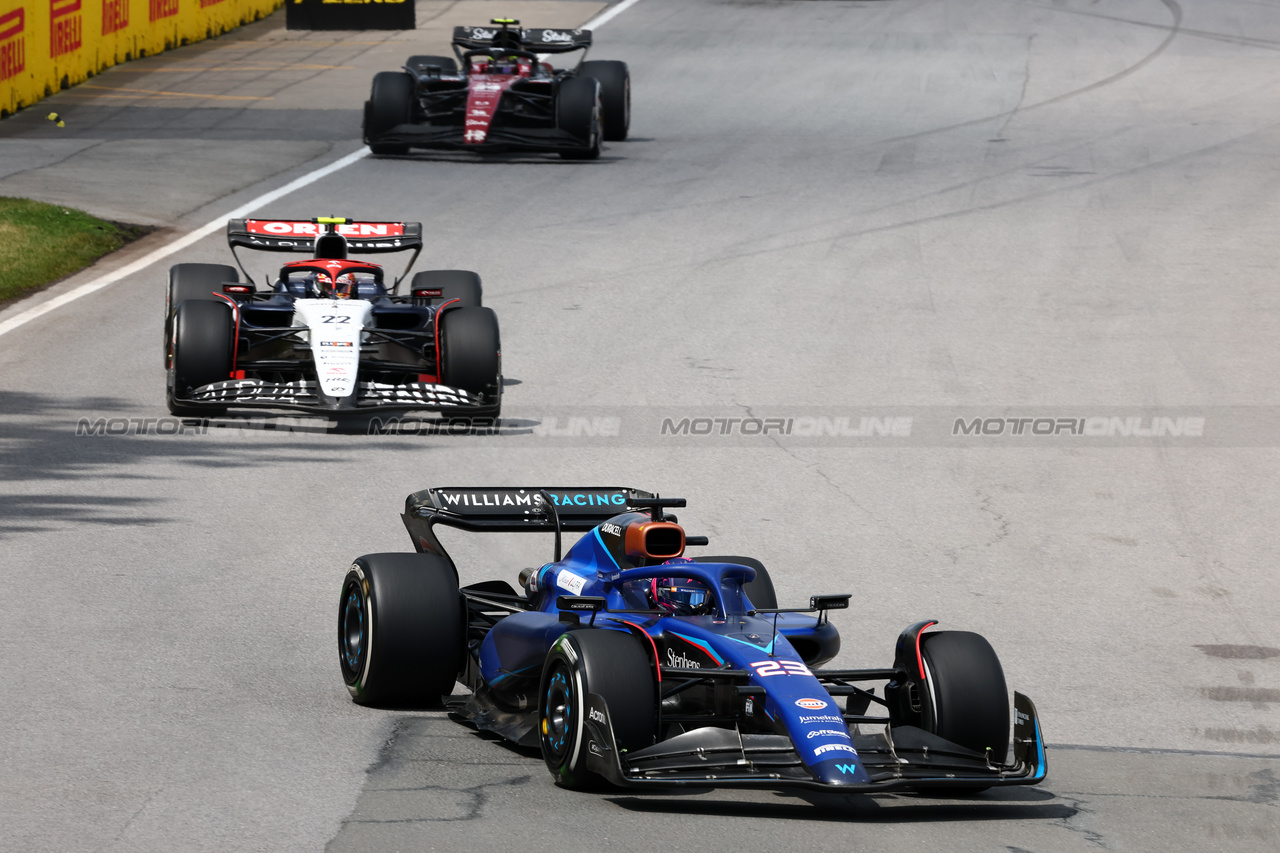 GP CANADA, Alexander Albon (THA) Williams Racing FW45.

18.06.2023. Formula 1 World Championship, Rd 9, Canadian Grand Prix, Montreal, Canada, Gara Day.

- www.xpbimages.com, EMail: requests@xpbimages.com © Copyright: Charniaux / XPB Images