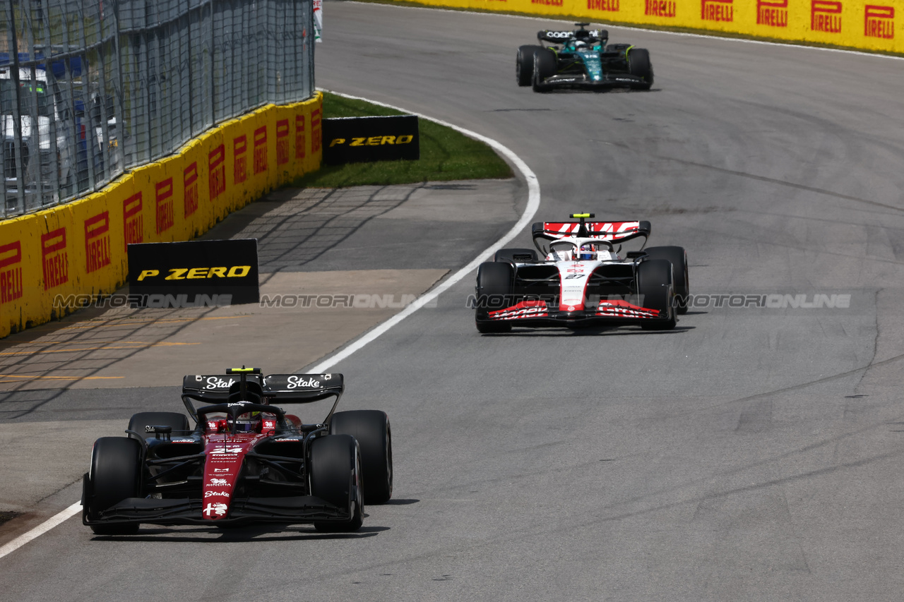 GP CANADA, Zhou Guanyu (CHN) Alfa Romeo F1 Team C43.

18.06.2023. Formula 1 World Championship, Rd 9, Canadian Grand Prix, Montreal, Canada, Gara Day.

- www.xpbimages.com, EMail: requests@xpbimages.com © Copyright: Charniaux / XPB Images