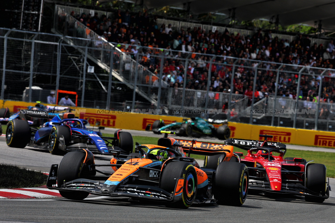 GP CANADA, Lando Norris (GBR) McLaren MCL60.

18.06.2023. Formula 1 World Championship, Rd 9, Canadian Grand Prix, Montreal, Canada, Gara Day.

- www.xpbimages.com, EMail: requests@xpbimages.com © Copyright: Batchelor / XPB Images