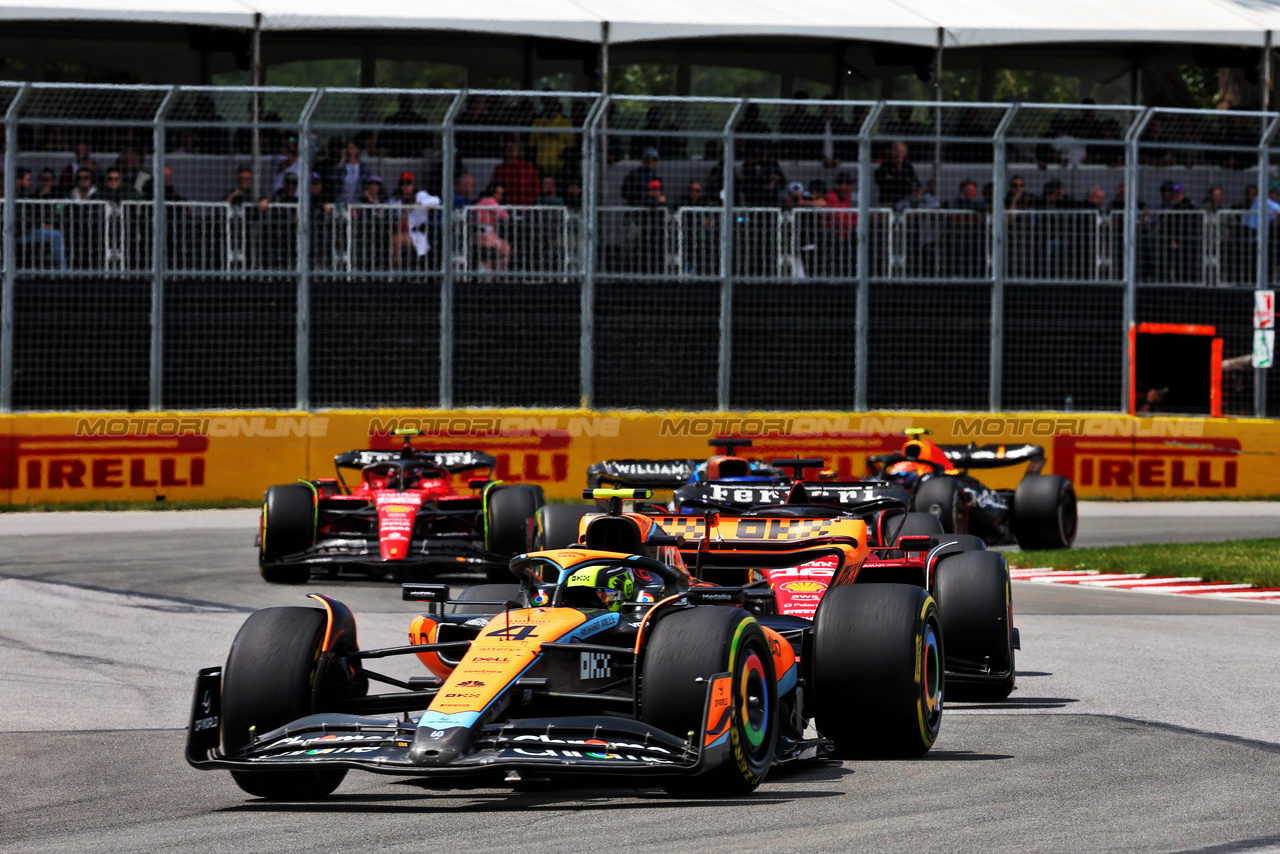 GP CANADA, Lando Norris (GBR) McLaren MCL60.

18.06.2023. Formula 1 World Championship, Rd 9, Canadian Grand Prix, Montreal, Canada, Gara Day.

- www.xpbimages.com, EMail: requests@xpbimages.com © Copyright: Batchelor / XPB Images