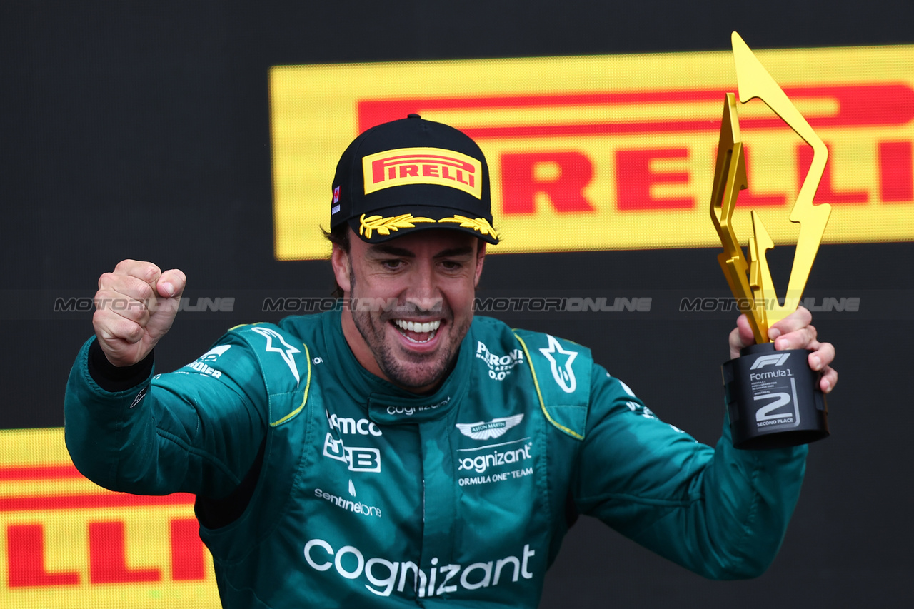 GP CANADA, 2nd place Fernando Alonso (ESP) Aston Martin F1 Team AMR23.
18.06.2023. Formula 1 World Championship, Rd 9, Canadian Grand Prix, Montreal, Canada, Gara Day.
- www.xpbimages.com, EMail: requests@xpbimages.com © Copyright: Batchelor / XPB Images