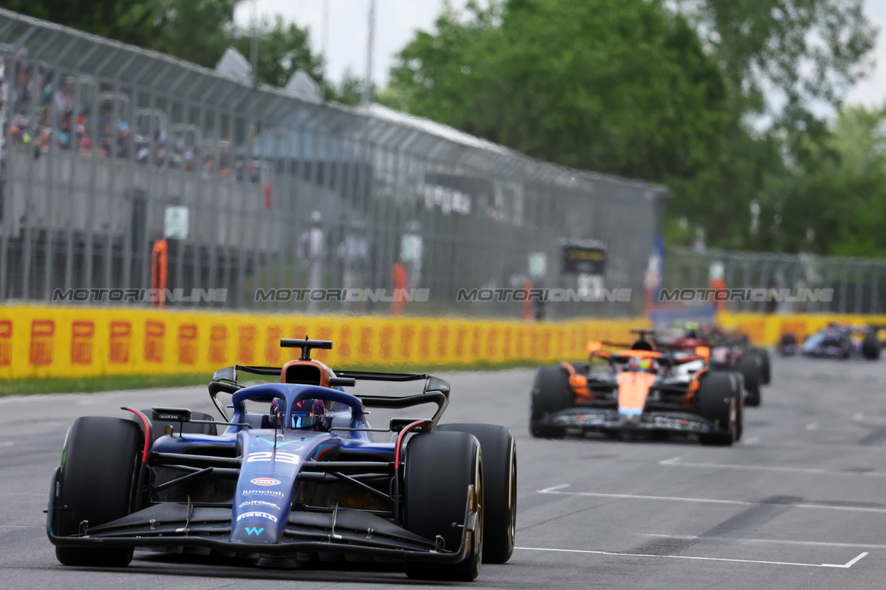 GP CANADA, Alexander Albon (THA) Williams Racing FW45.

18.06.2023. Formula 1 World Championship, Rd 9, Canadian Grand Prix, Montreal, Canada, Gara Day.

- www.xpbimages.com, EMail: requests@xpbimages.com © Copyright: Batchelor / XPB Images