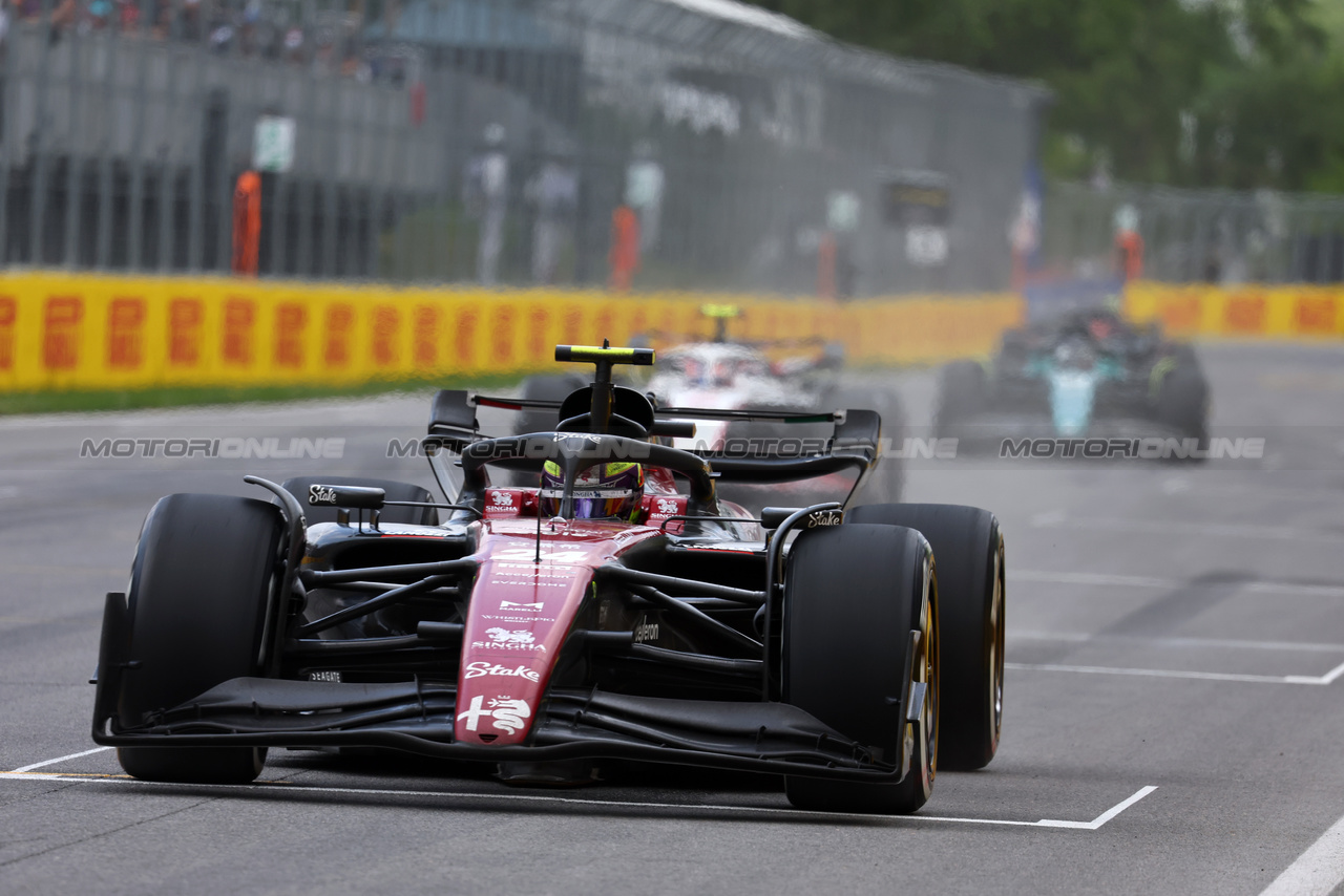 GP CANADA, Zhou Guanyu (CHN) Alfa Romeo F1 Team C43.

18.06.2023. Formula 1 World Championship, Rd 9, Canadian Grand Prix, Montreal, Canada, Gara Day.

- www.xpbimages.com, EMail: requests@xpbimages.com © Copyright: Batchelor / XPB Images