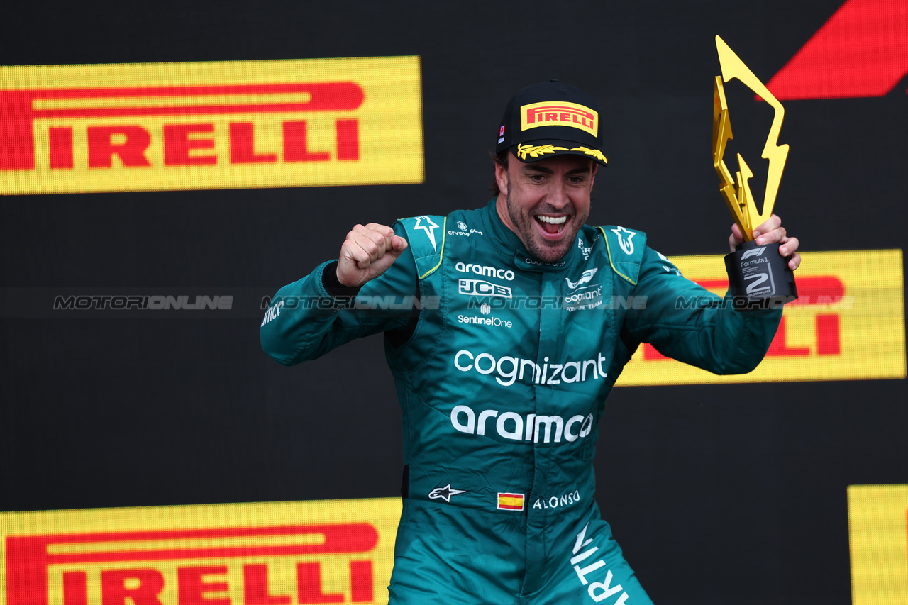 GP CANADA, 2nd place Fernando Alonso (ESP) Aston Martin F1 Team AMR23.
18.06.2023. Formula 1 World Championship, Rd 9, Canadian Grand Prix, Montreal, Canada, Gara Day.
- www.xpbimages.com, EMail: requests@xpbimages.com © Copyright: Batchelor / XPB Images