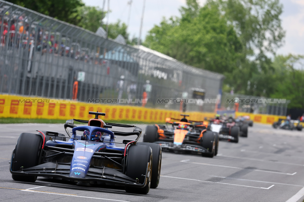 GP CANADA, Alexander Albon (THA) Williams Racing FW45.

18.06.2023. Formula 1 World Championship, Rd 9, Canadian Grand Prix, Montreal, Canada, Gara Day.

- www.xpbimages.com, EMail: requests@xpbimages.com © Copyright: Batchelor / XPB Images