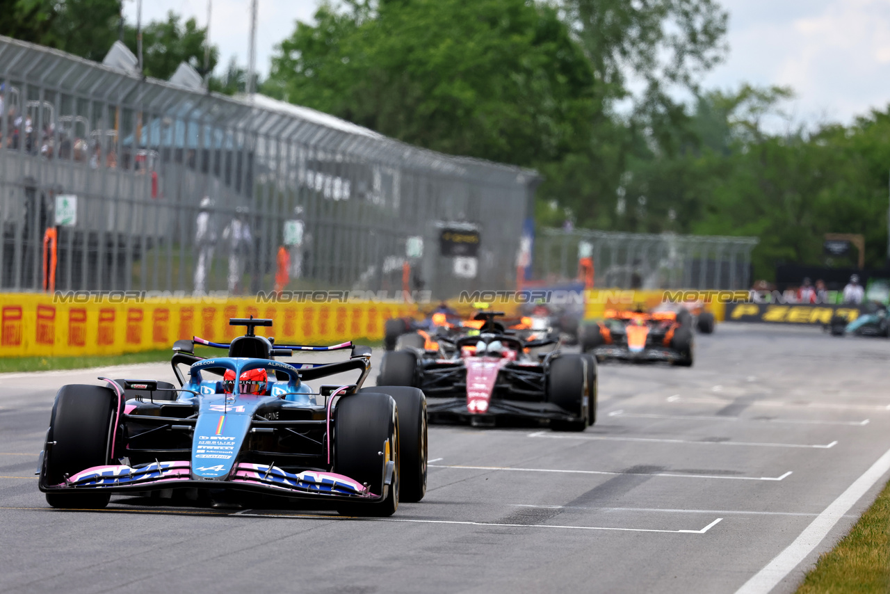 GP CANADA, Esteban Ocon (FRA) Alpine F1 Team A523.

18.06.2023. Formula 1 World Championship, Rd 9, Canadian Grand Prix, Montreal, Canada, Gara Day.

- www.xpbimages.com, EMail: requests@xpbimages.com © Copyright: Batchelor / XPB Images