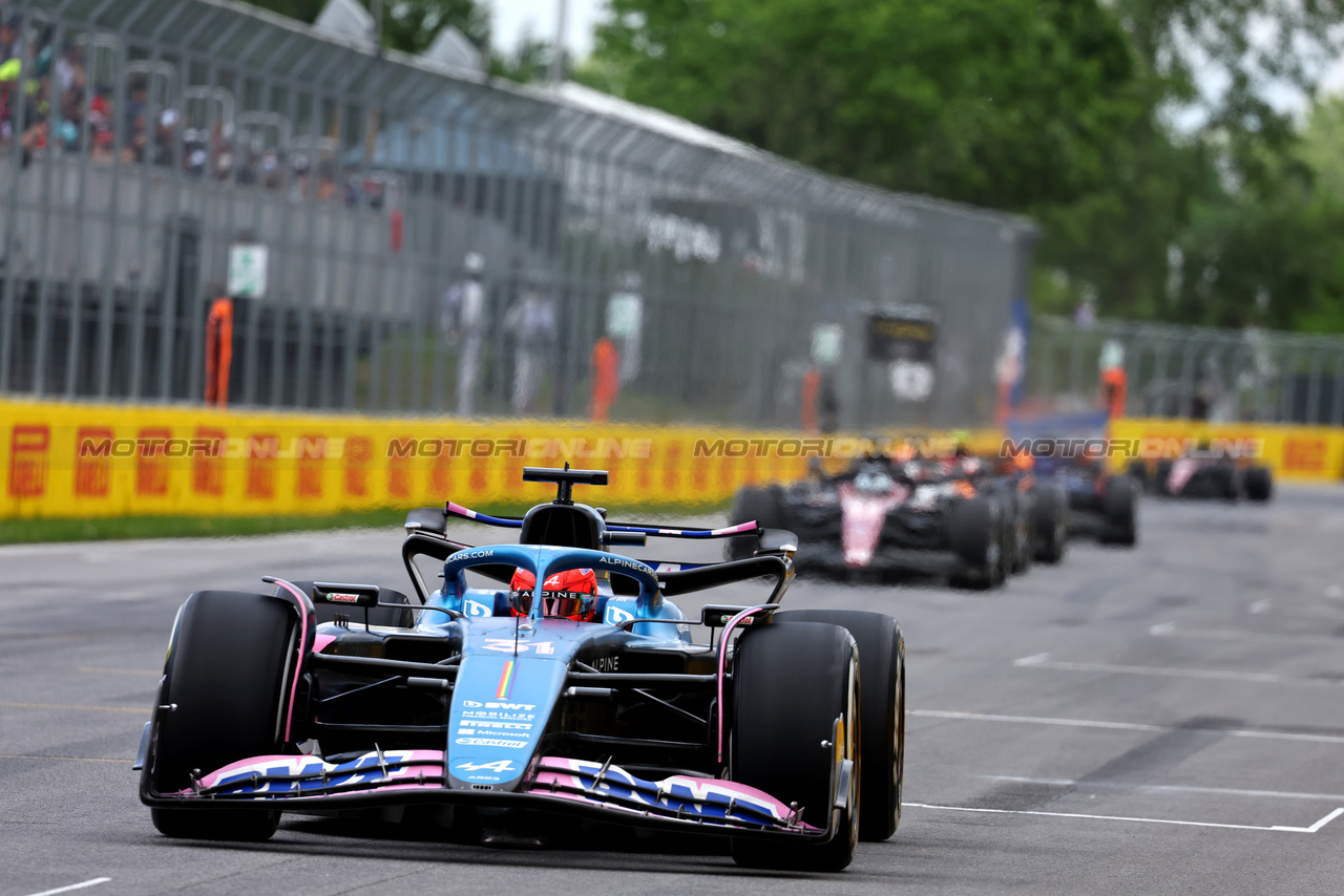 GP CANADA, Esteban Ocon (FRA) Alpine F1 Team A523.

18.06.2023. Formula 1 World Championship, Rd 9, Canadian Grand Prix, Montreal, Canada, Gara Day.

- www.xpbimages.com, EMail: requests@xpbimages.com © Copyright: Batchelor / XPB Images