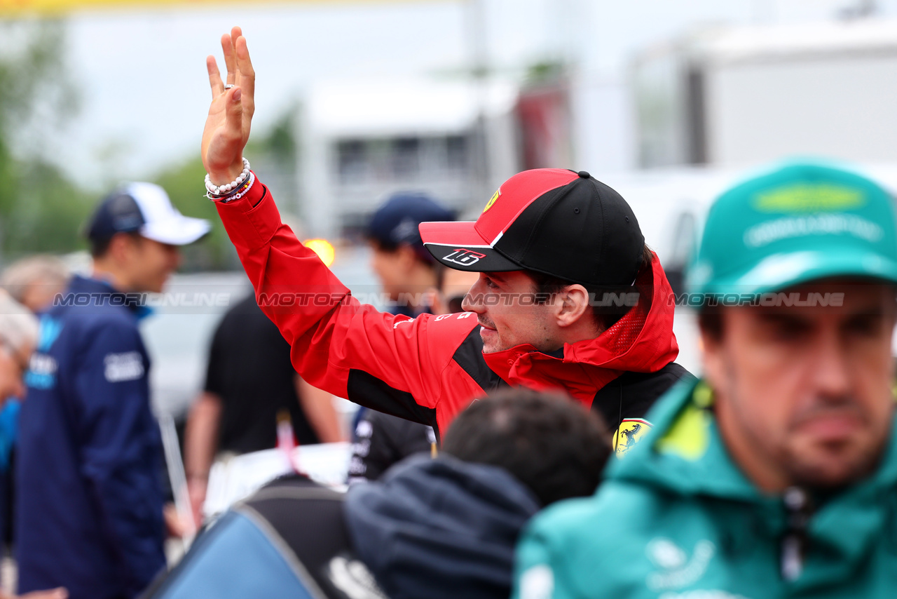 GP CANADA, Charles Leclerc (MON) Ferrari on the drivers' parade.

18.06.2023. Formula 1 World Championship, Rd 9, Canadian Grand Prix, Montreal, Canada, Gara Day.

- www.xpbimages.com, EMail: requests@xpbimages.com © Copyright: Batchelor / XPB Images