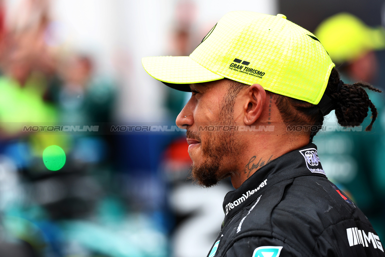 GP CANADA, Third placed Lewis Hamilton (GBR) Mercedes AMG F1 in parc ferme.

18.06.2023. Formula 1 World Championship, Rd 9, Canadian Grand Prix, Montreal, Canada, Gara Day.

 - www.xpbimages.com, EMail: requests@xpbimages.com © Copyright: Coates / XPB Images