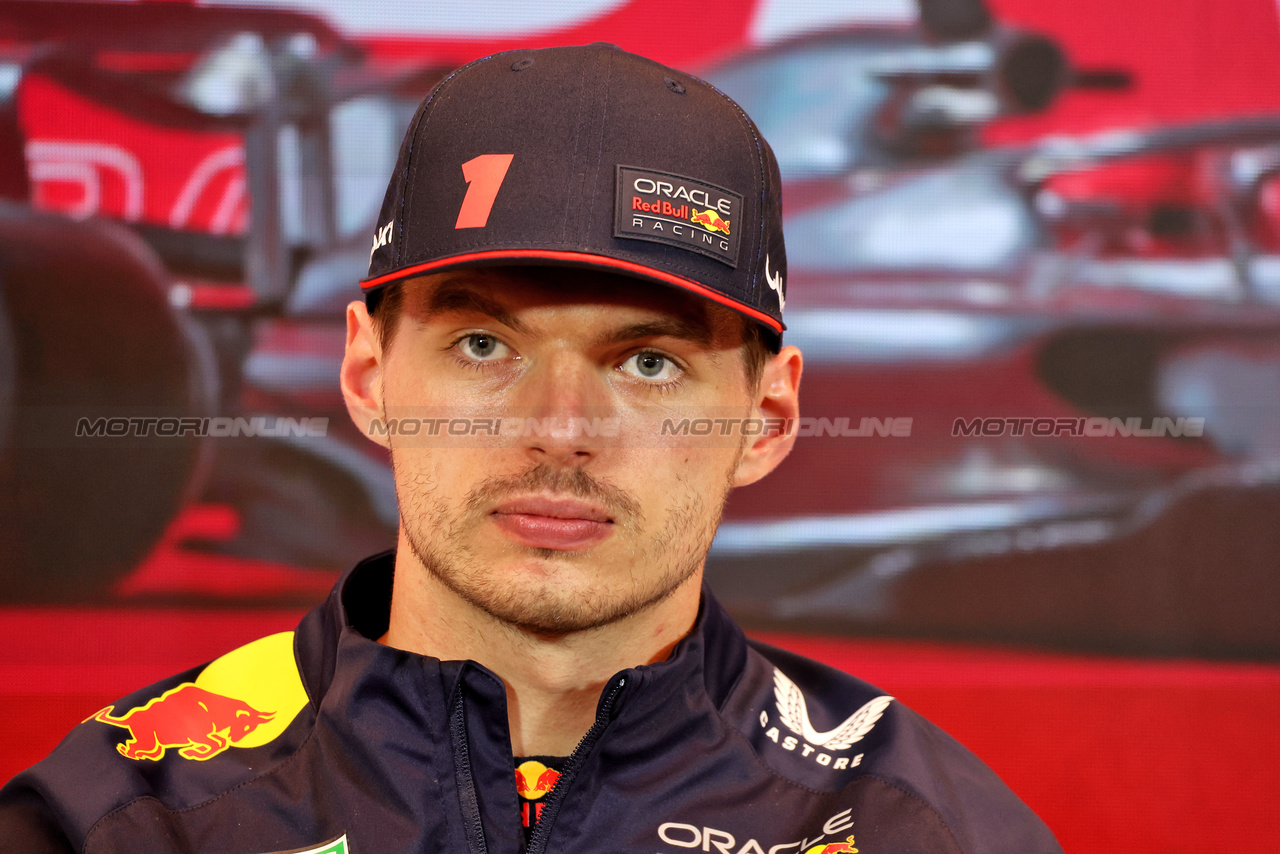 GP CANADA, Max Verstappen (NLD) Red Bull Racing in the post race FIA Press Conference.

18.06.2023. Formula 1 World Championship, Rd 9, Canadian Grand Prix, Montreal, Canada, Gara Day.

- www.xpbimages.com, EMail: requests@xpbimages.com © Copyright: Bearne / XPB Images