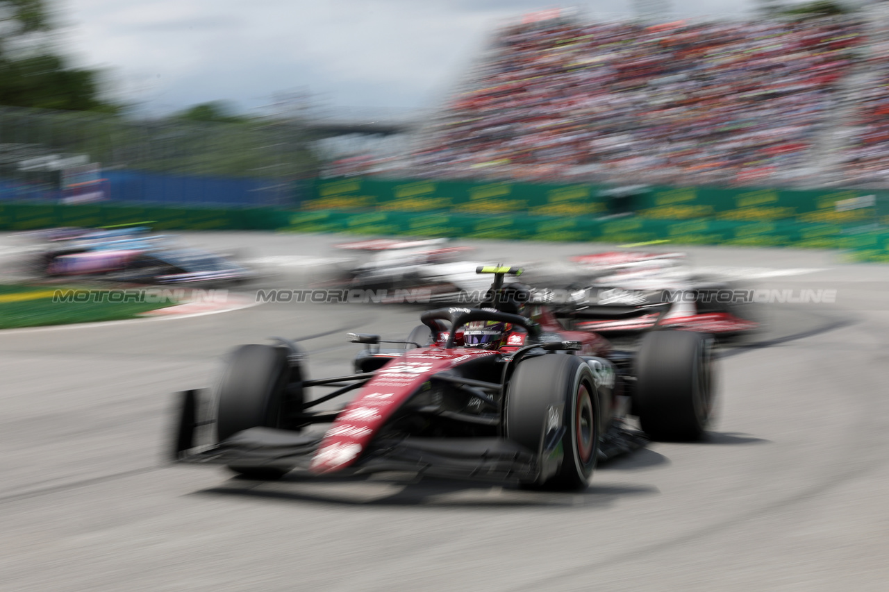 GP CANADA, Zhou Guanyu (CHN) Alfa Romeo F1 Team C43.

18.06.2023. Formula 1 World Championship, Rd 9, Canadian Grand Prix, Montreal, Canada, Gara Day.

- www.xpbimages.com, EMail: requests@xpbimages.com © Copyright: Bearne / XPB Images