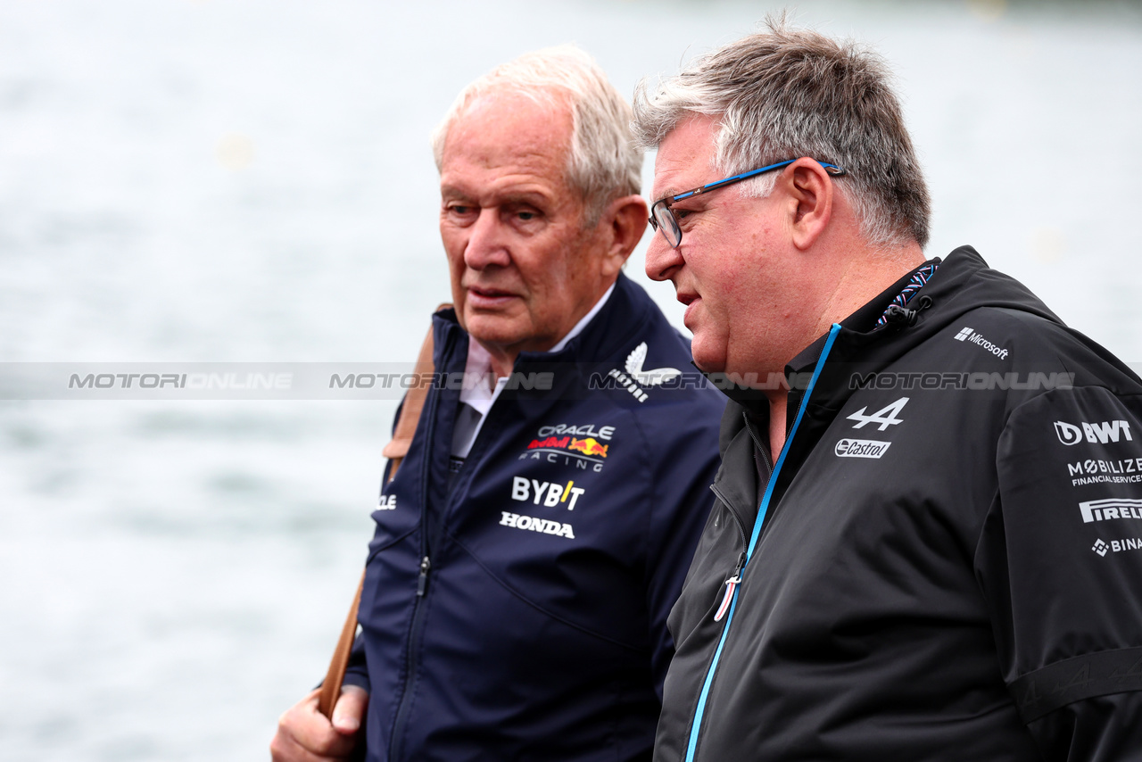 GP CANADA, Otmar Szafnauer (USA) Alpine F1 Team, Team Principal with Dr Helmut Marko (AUT) Red Bull Motorsport Consultant.

18.06.2023. Formula 1 World Championship, Rd 9, Canadian Grand Prix, Montreal, Canada, Gara Day.

 - www.xpbimages.com, EMail: requests@xpbimages.com © Copyright: Coates / XPB Images