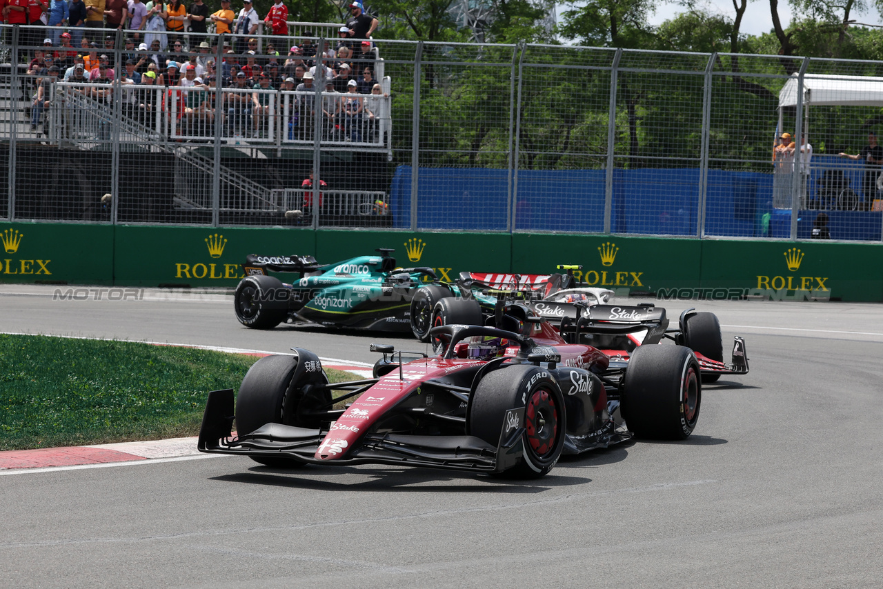 GP CANADA, Zhou Guanyu (CHN) Alfa Romeo F1 Team C43.

18.06.2023. Formula 1 World Championship, Rd 9, Canadian Grand Prix, Montreal, Canada, Gara Day.

- www.xpbimages.com, EMail: requests@xpbimages.com © Copyright: Bearne / XPB Images