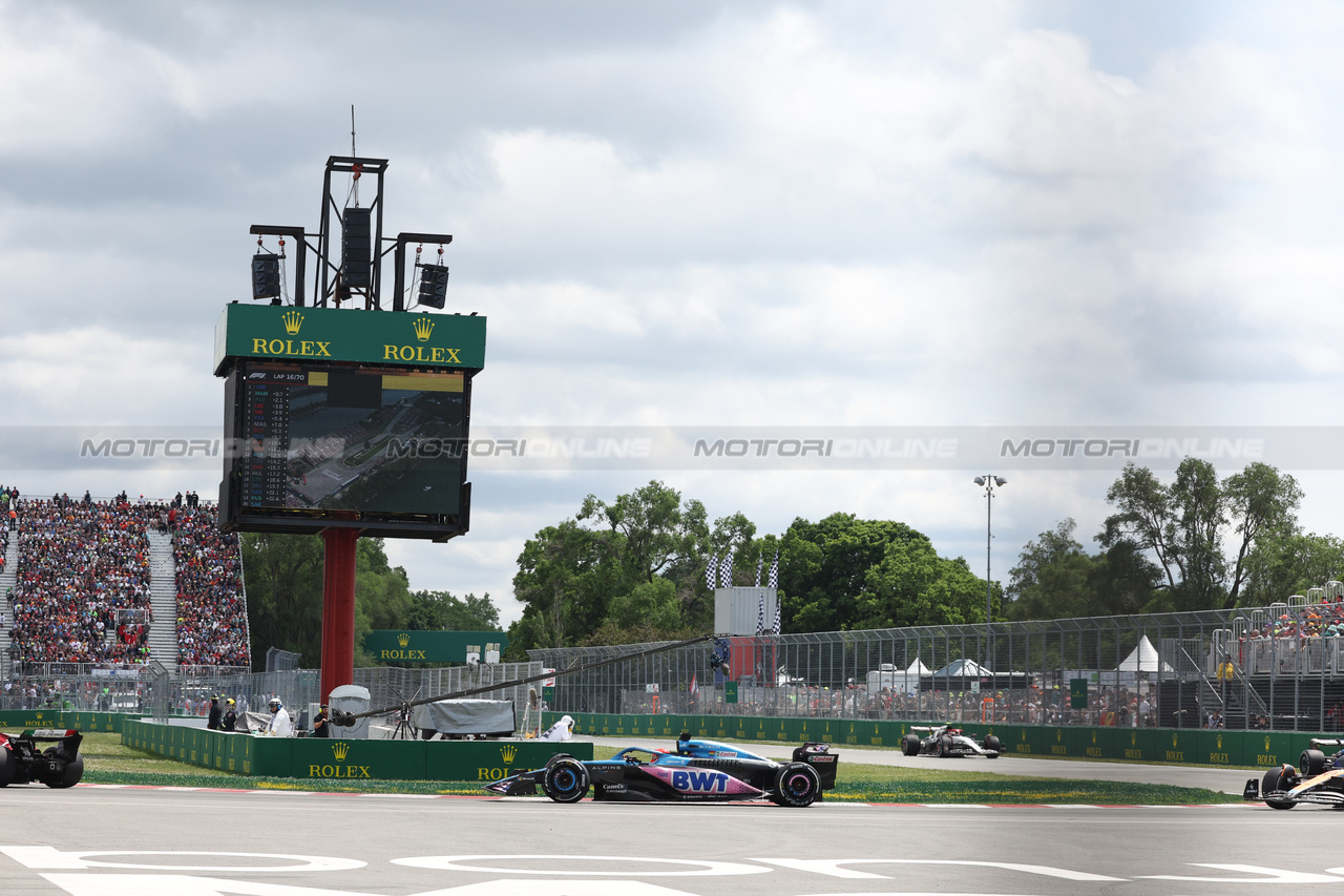 GP CANADA, Esteban Ocon (FRA) Alpine F1 Team A523.

18.06.2023. Formula 1 World Championship, Rd 9, Canadian Grand Prix, Montreal, Canada, Gara Day.

- www.xpbimages.com, EMail: requests@xpbimages.com © Copyright: Bearne / XPB Images