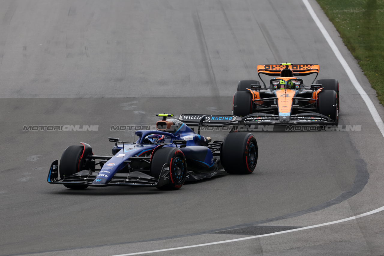 GP CANADA, Logan Sargeant (USA) Williams Racing FW45.

18.06.2023. Formula 1 World Championship, Rd 9, Canadian Grand Prix, Montreal, Canada, Gara Day.

- www.xpbimages.com, EMail: requests@xpbimages.com © Copyright: Bearne / XPB Images