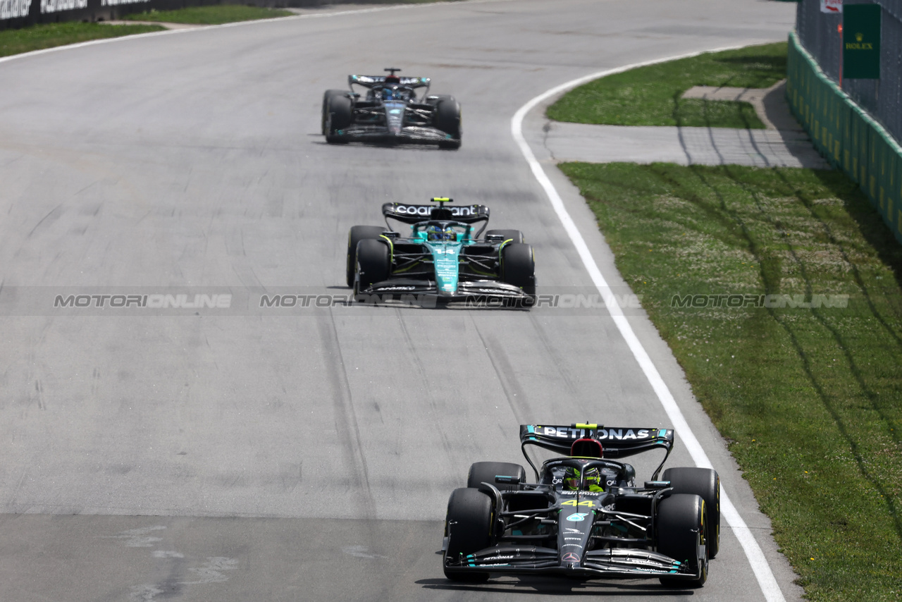 GP CANADA, Lewis Hamilton (GBR) Mercedes AMG F1 W14.

18.06.2023. Formula 1 World Championship, Rd 9, Canadian Grand Prix, Montreal, Canada, Gara Day.

- www.xpbimages.com, EMail: requests@xpbimages.com © Copyright: Bearne / XPB Images