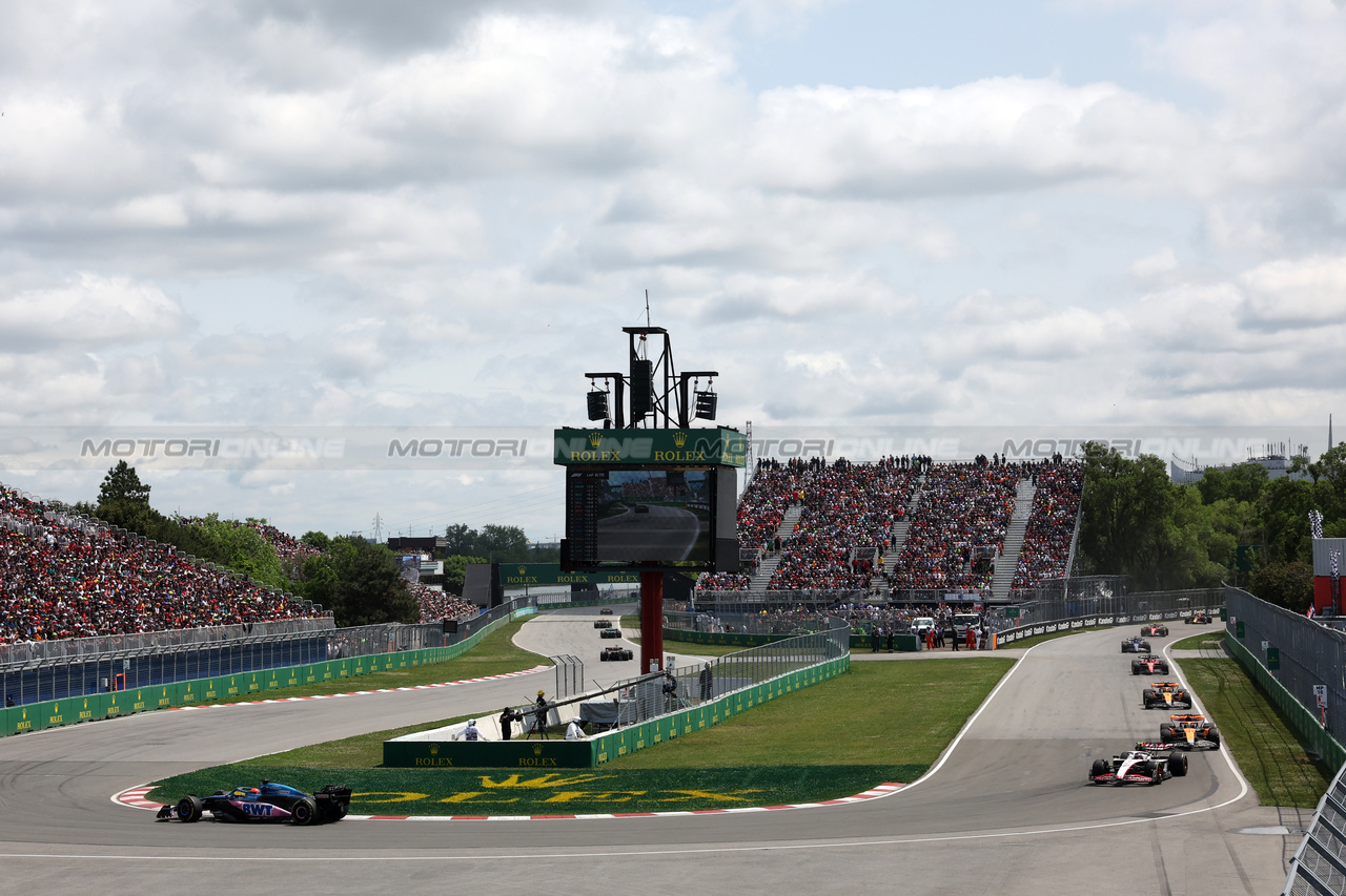 GP CANADA, Esteban Ocon (FRA) Alpine F1 Team A523.

18.06.2023. Formula 1 World Championship, Rd 9, Canadian Grand Prix, Montreal, Canada, Gara Day.

- www.xpbimages.com, EMail: requests@xpbimages.com © Copyright: Bearne / XPB Images