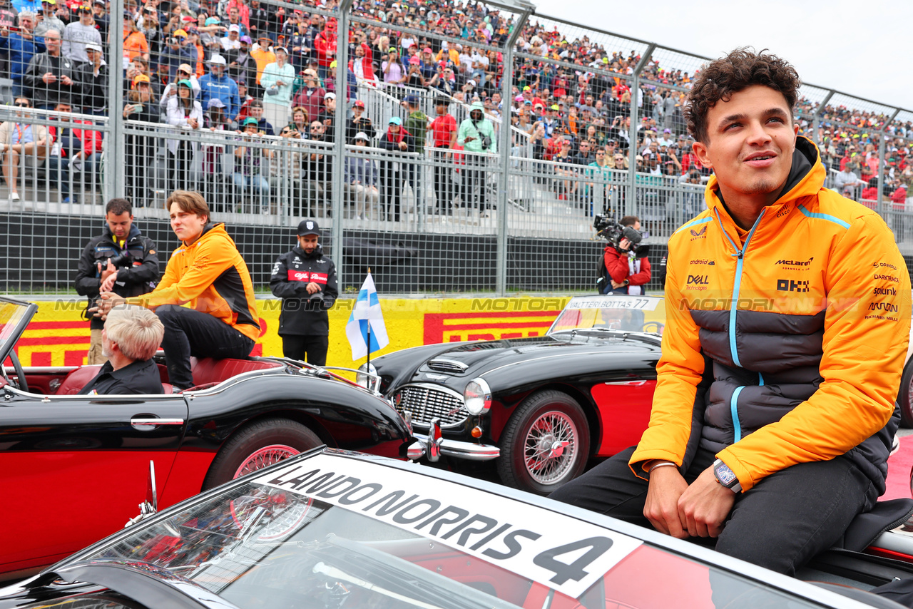 GP CANADA, Lando Norris (GBR) McLaren on the drivers' parade.

18.06.2023. Formula 1 World Championship, Rd 9, Canadian Grand Prix, Montreal, Canada, Gara Day.

- www.xpbimages.com, EMail: requests@xpbimages.com © Copyright: Batchelor / XPB Images